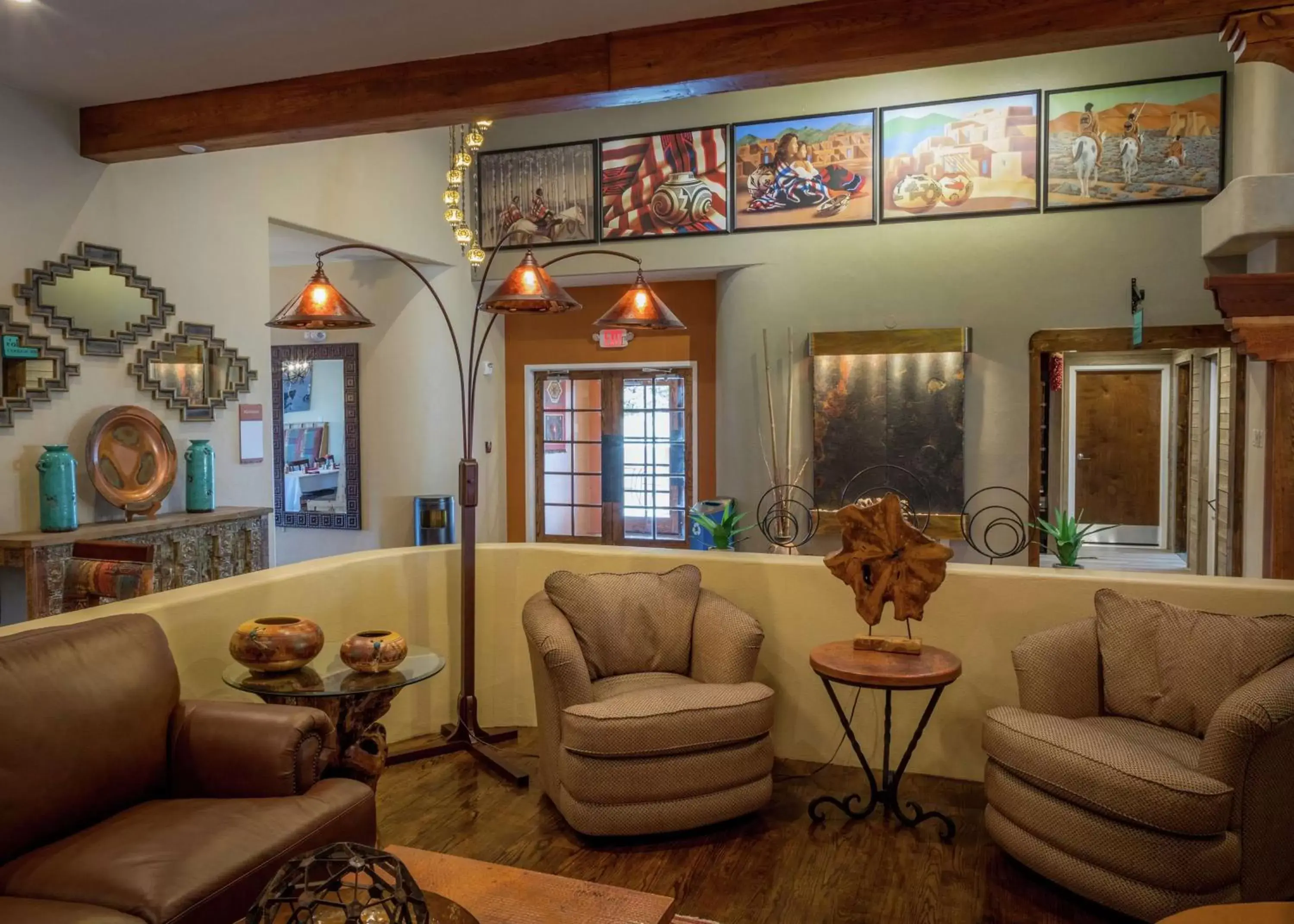 Lobby or reception, Seating Area in Hotel Don Fernando De Taos, Tapestry Collection By Hilton