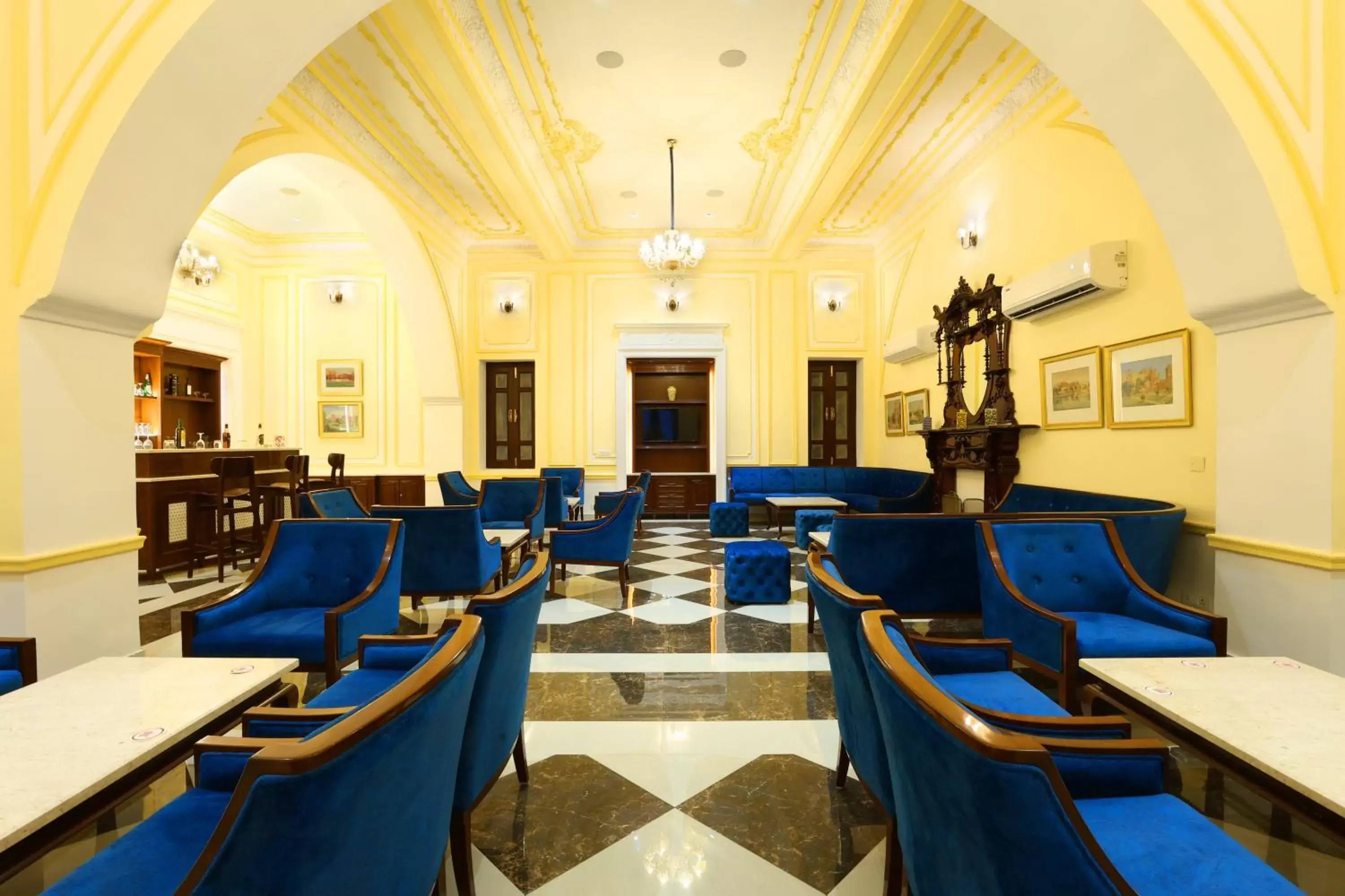Lounge or bar in The Lallgarh Palace - A Heritage Hotel Lounge or bar in The Lallgarh Palace - A Heritage Hotel