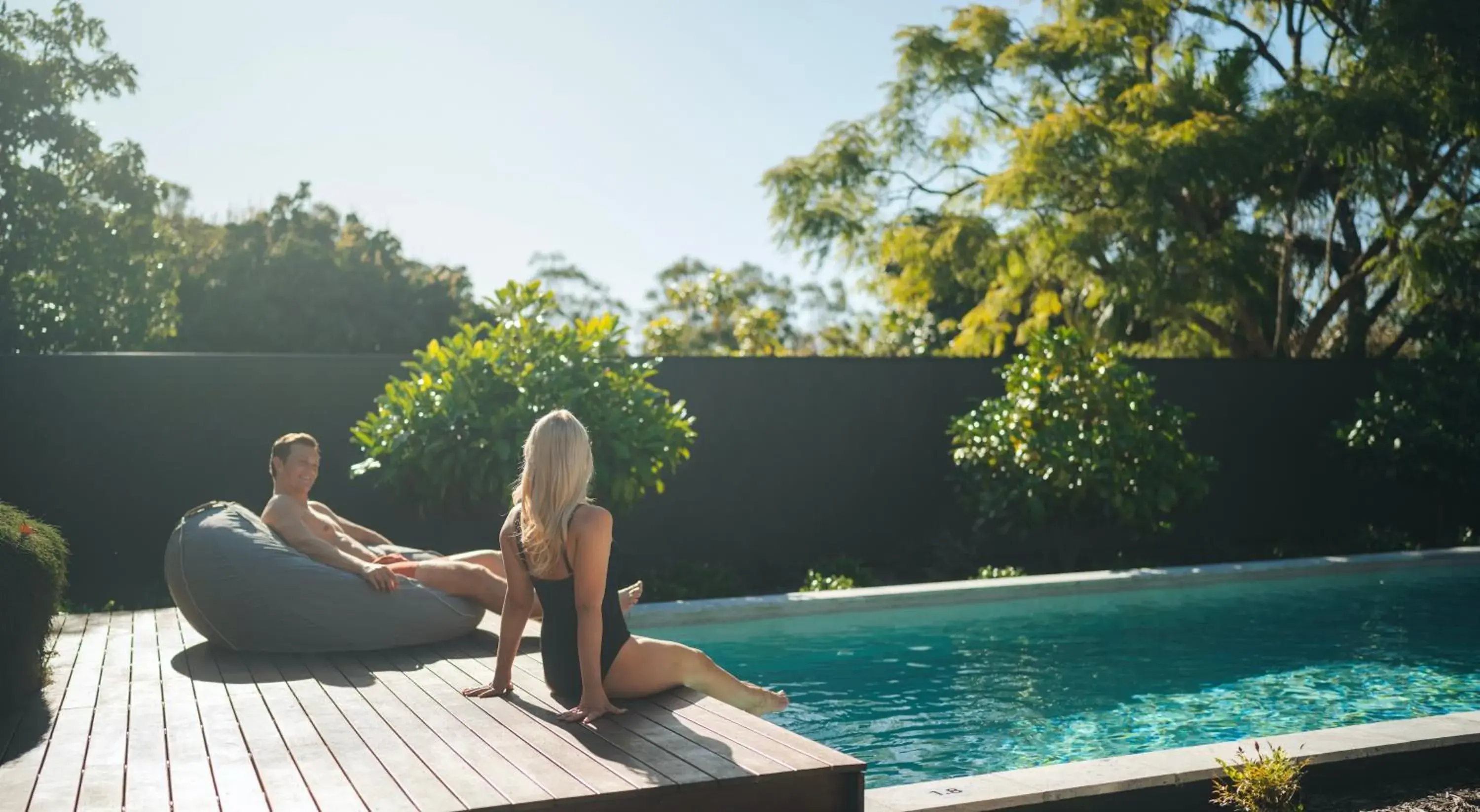 Swimming Pool in Glass On Glasshouse