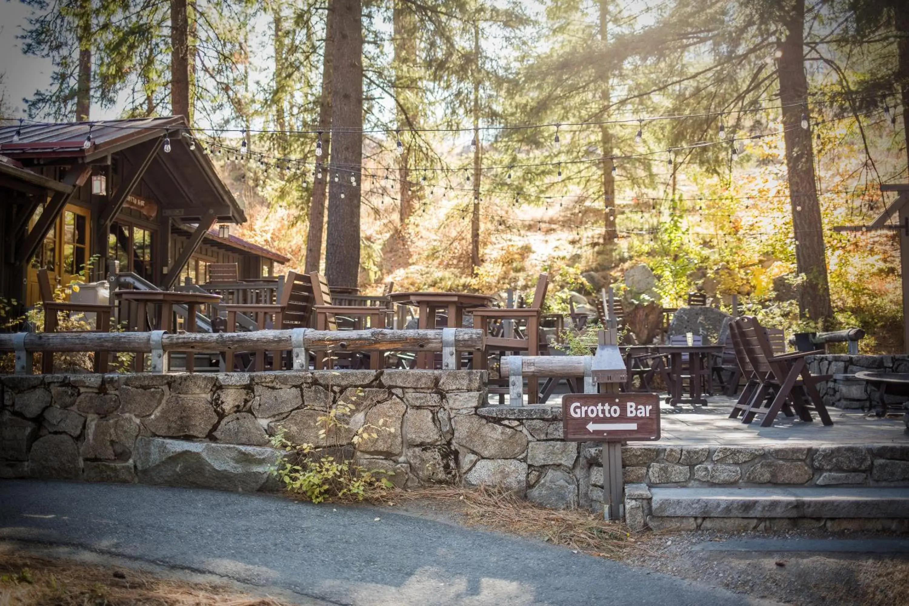 Dining area in Sleeping Lady Mountain Resort