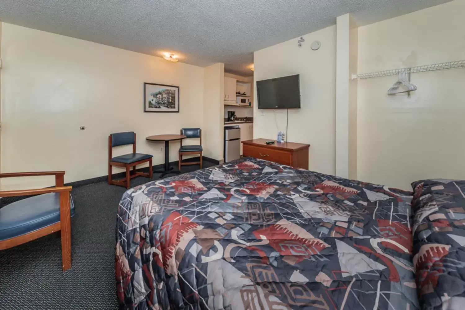 Bed in Tampa Bay Extended Stay Hotel