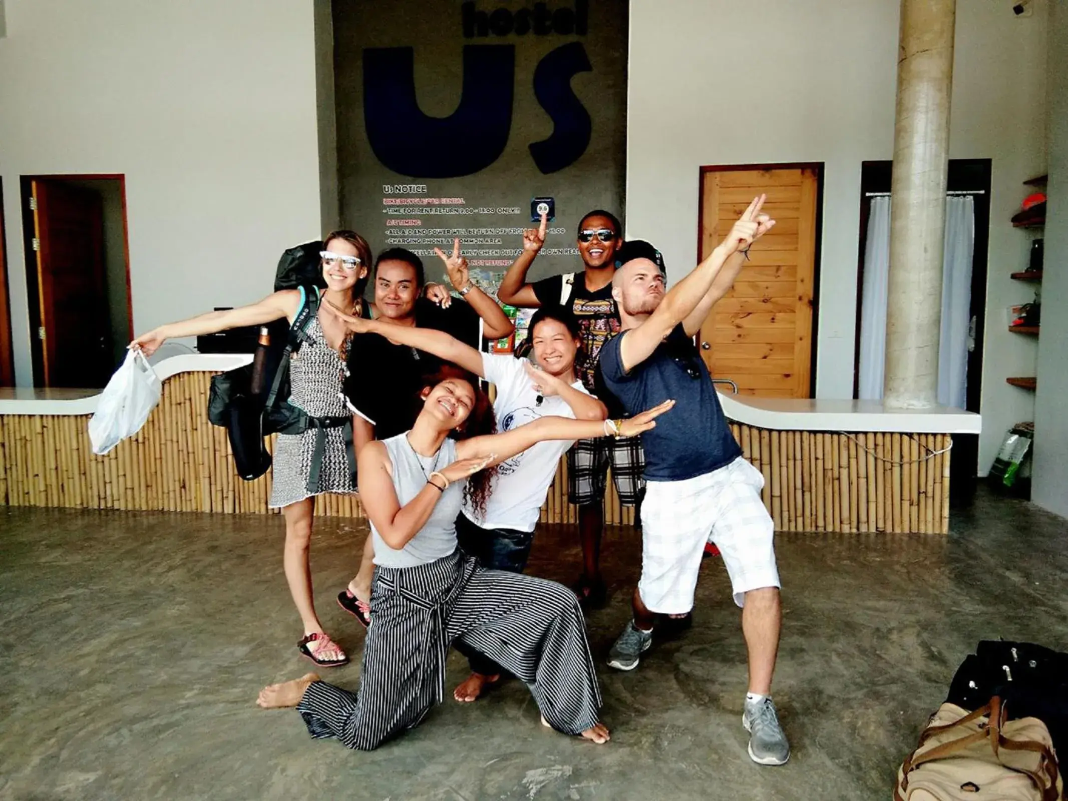 Lobby or reception in Us Hostel Samui Lobby or reception in Us Hostel Samui