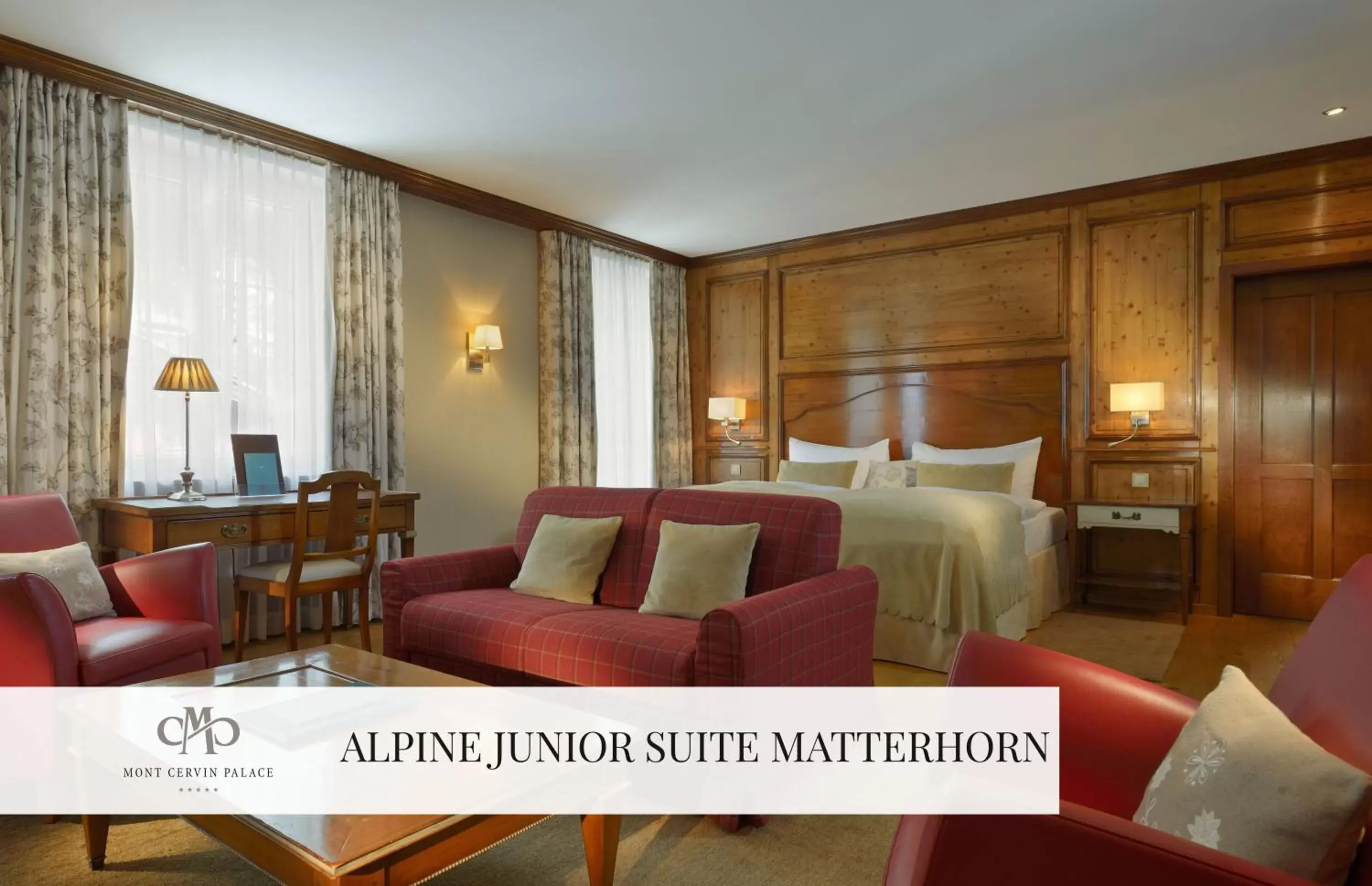 Bedroom, Seating Area in Mont Cervin Palace