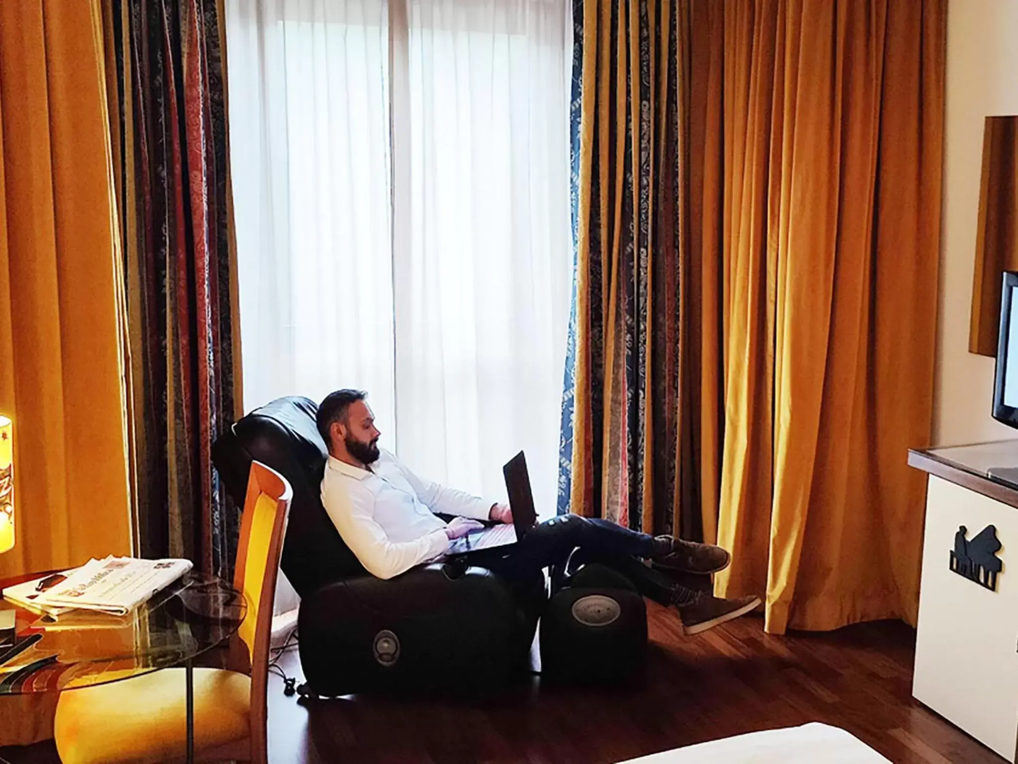 Bedroom in Hotel Giò Wine e Jazz Area Bedroom in Hotel Giò Wine e Jazz Area