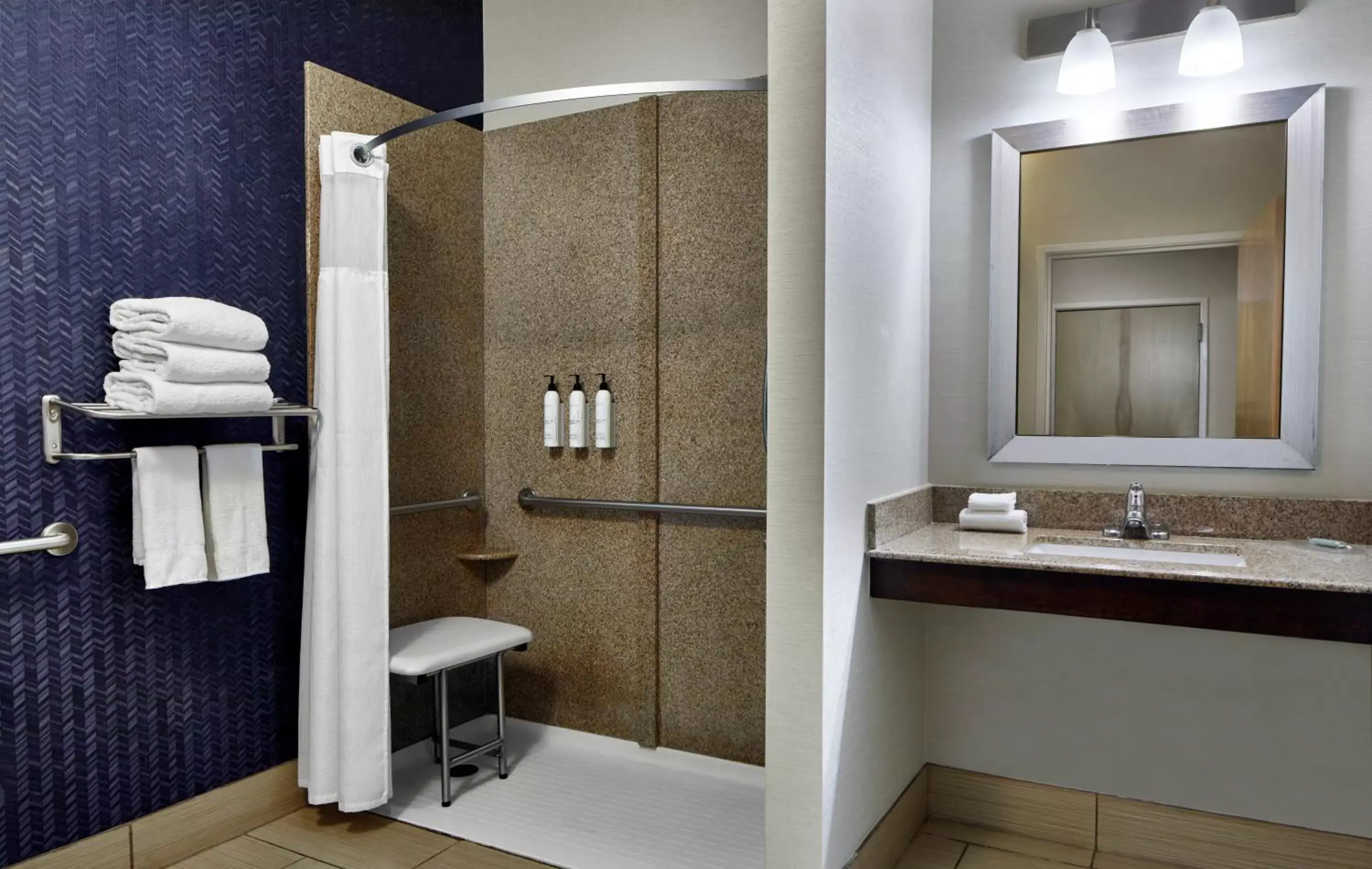 Shower, Bathroom in Fairfield Inn & Suites by Marriott Gainesville