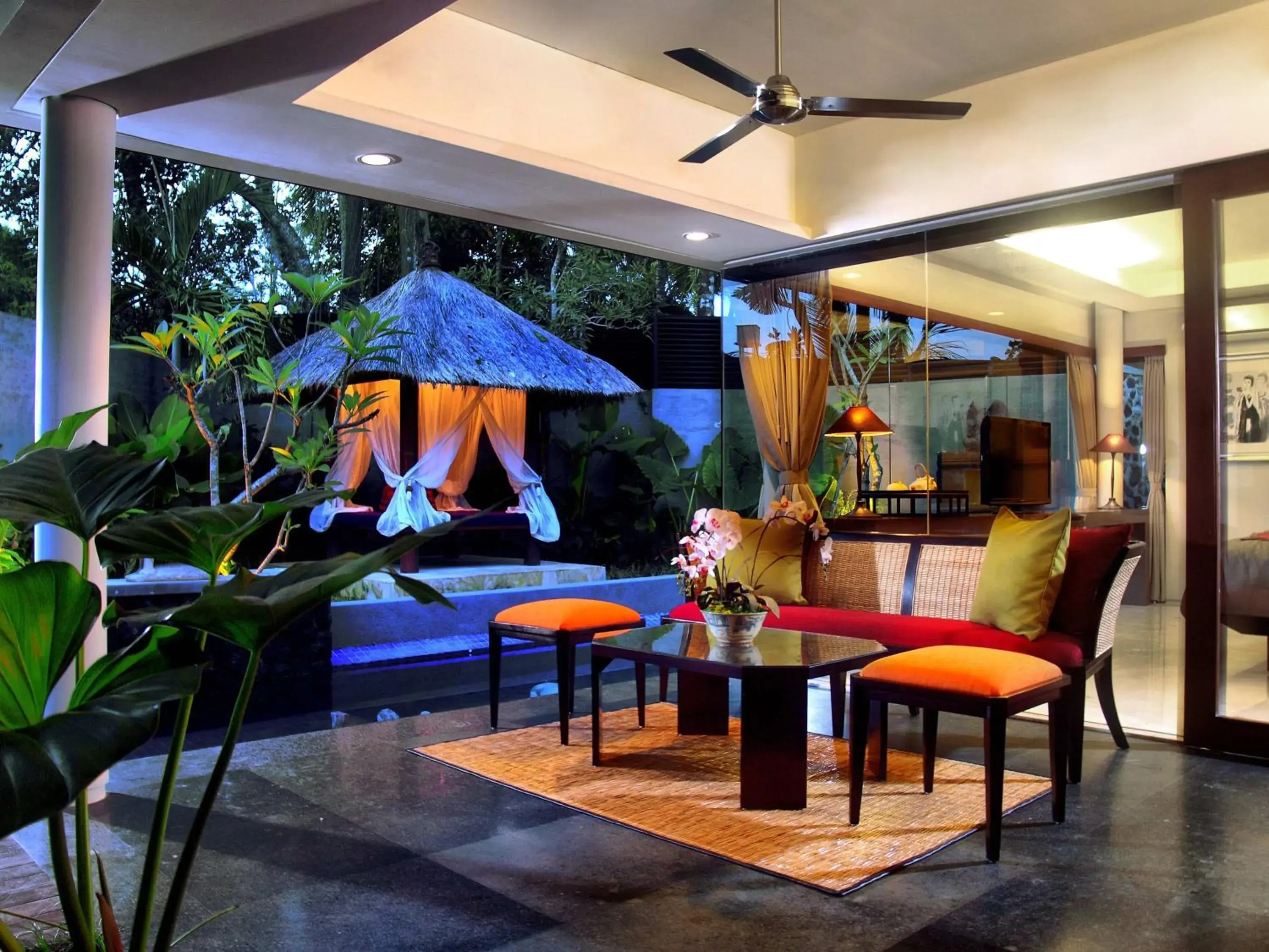 Living room, Table Tennis in Royal Kamuela Villas & Suites at Monkey Forest Ubud