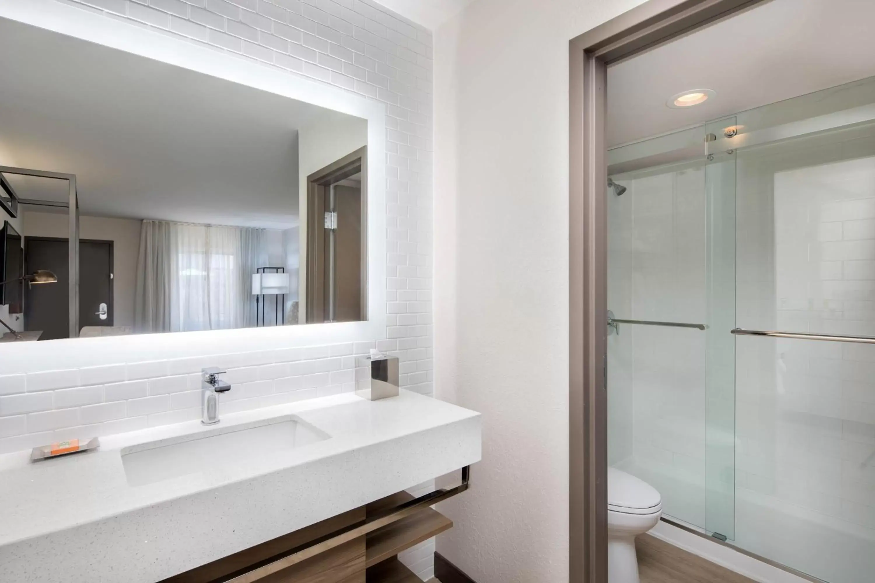 Shower, Bathroom in Wyndham Garden Marietta Atlanta North