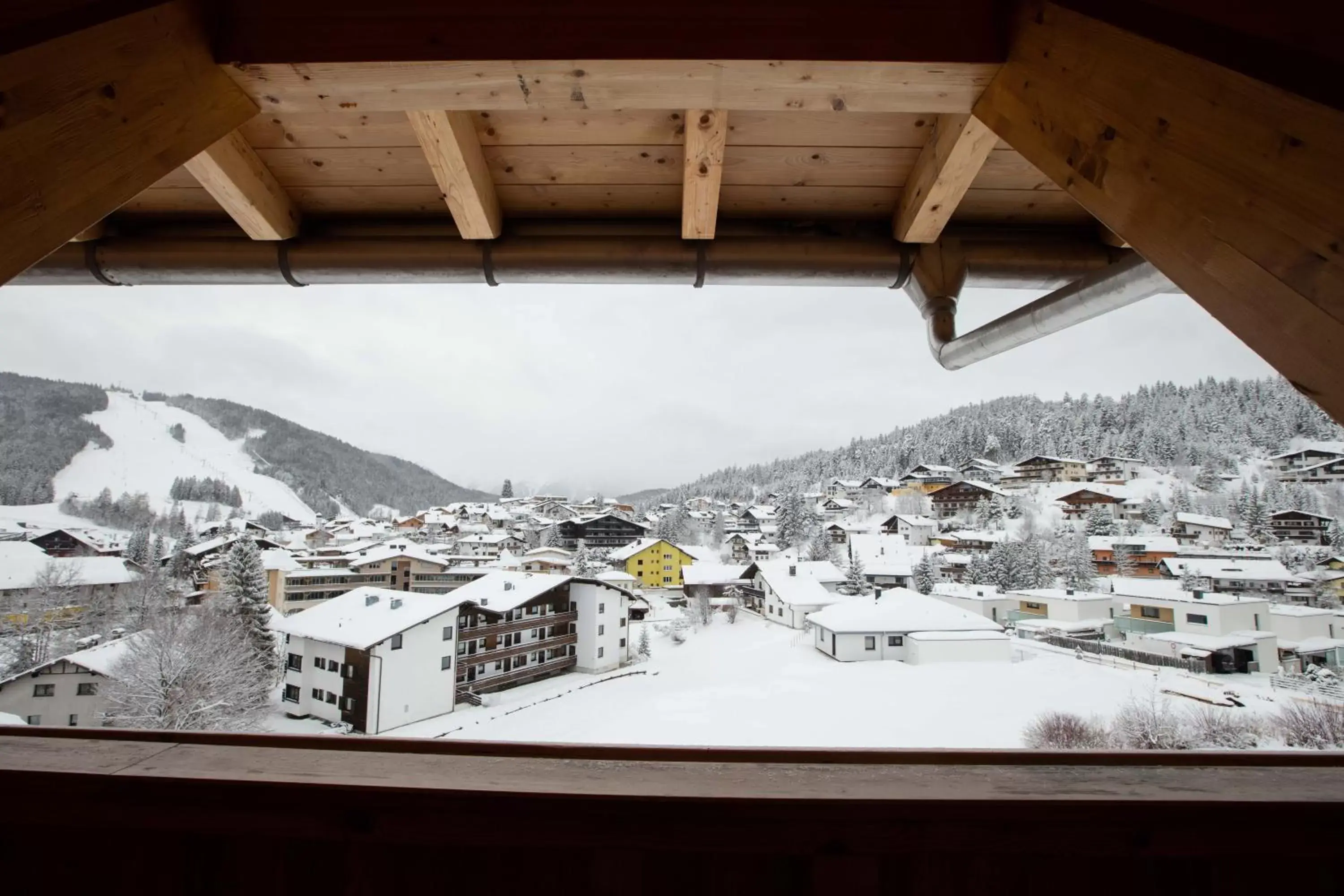 Quiet street view, Winter in Hotel Seelos