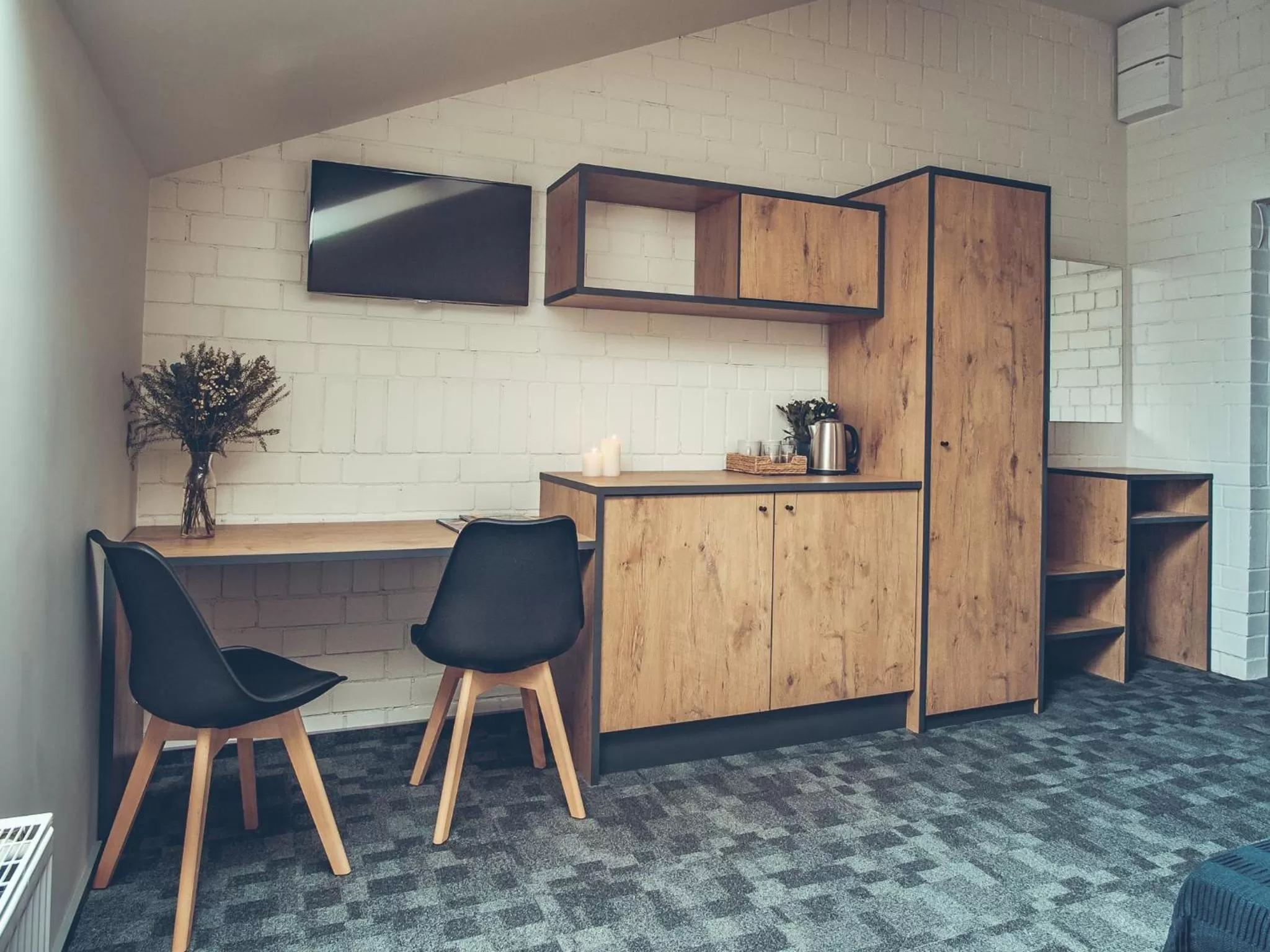 Kitchen or kitchenette, Kitchen/Kitchenette in SELF CHECK-IN Hotel Railway Apartments