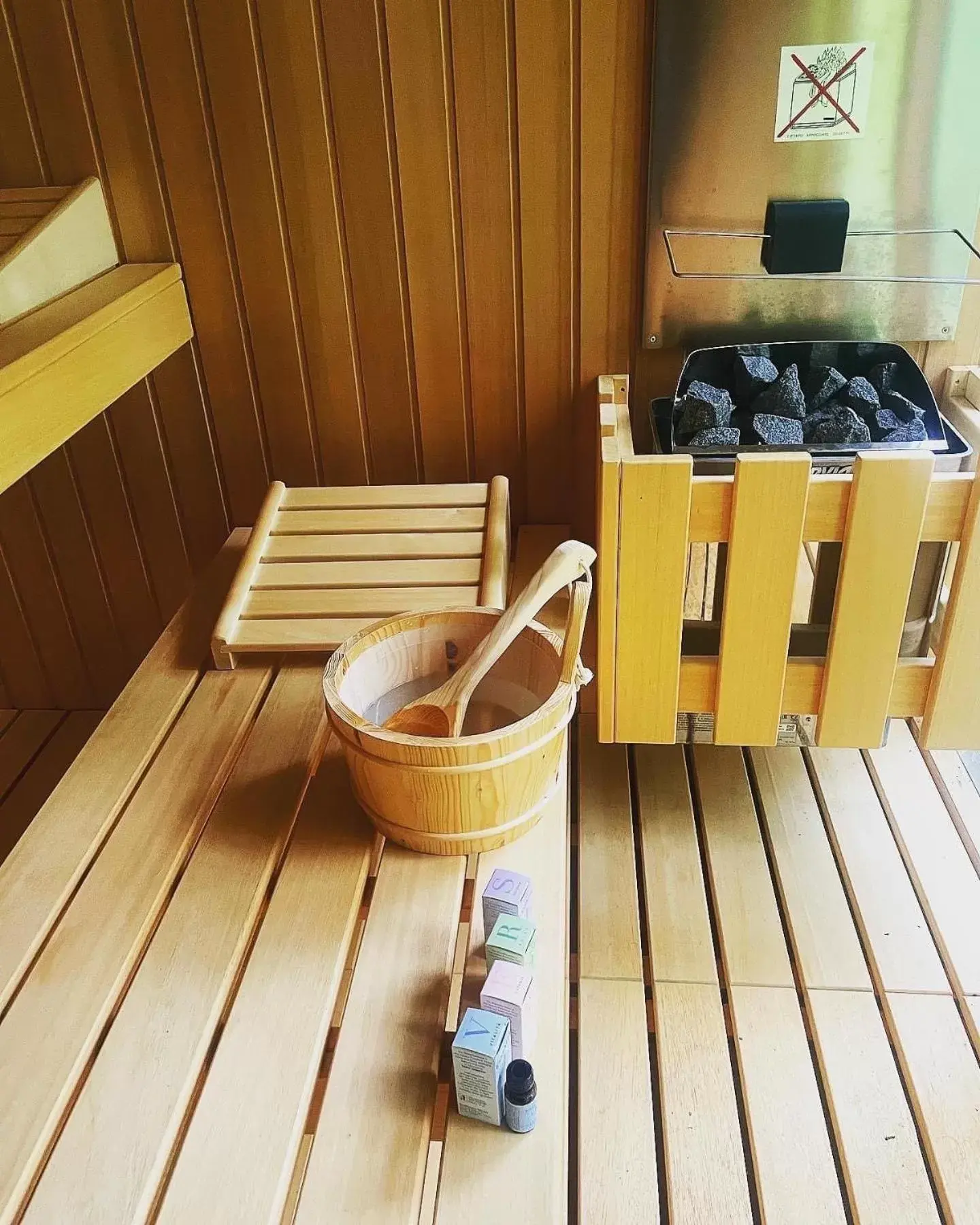 Sauna in Hotel Il Corazziere