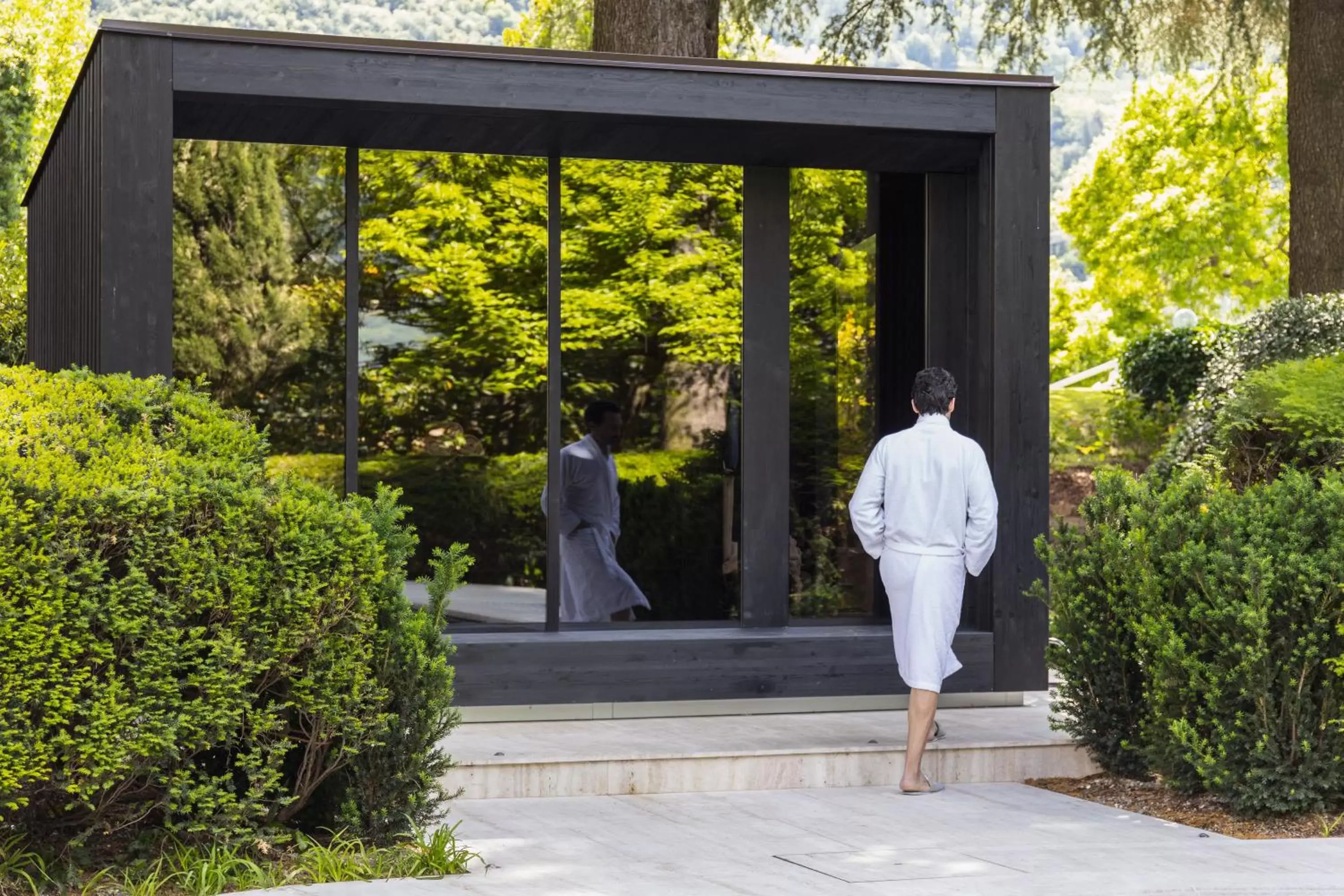 Sauna in Villa Eden a member of Leading Hotels of the World