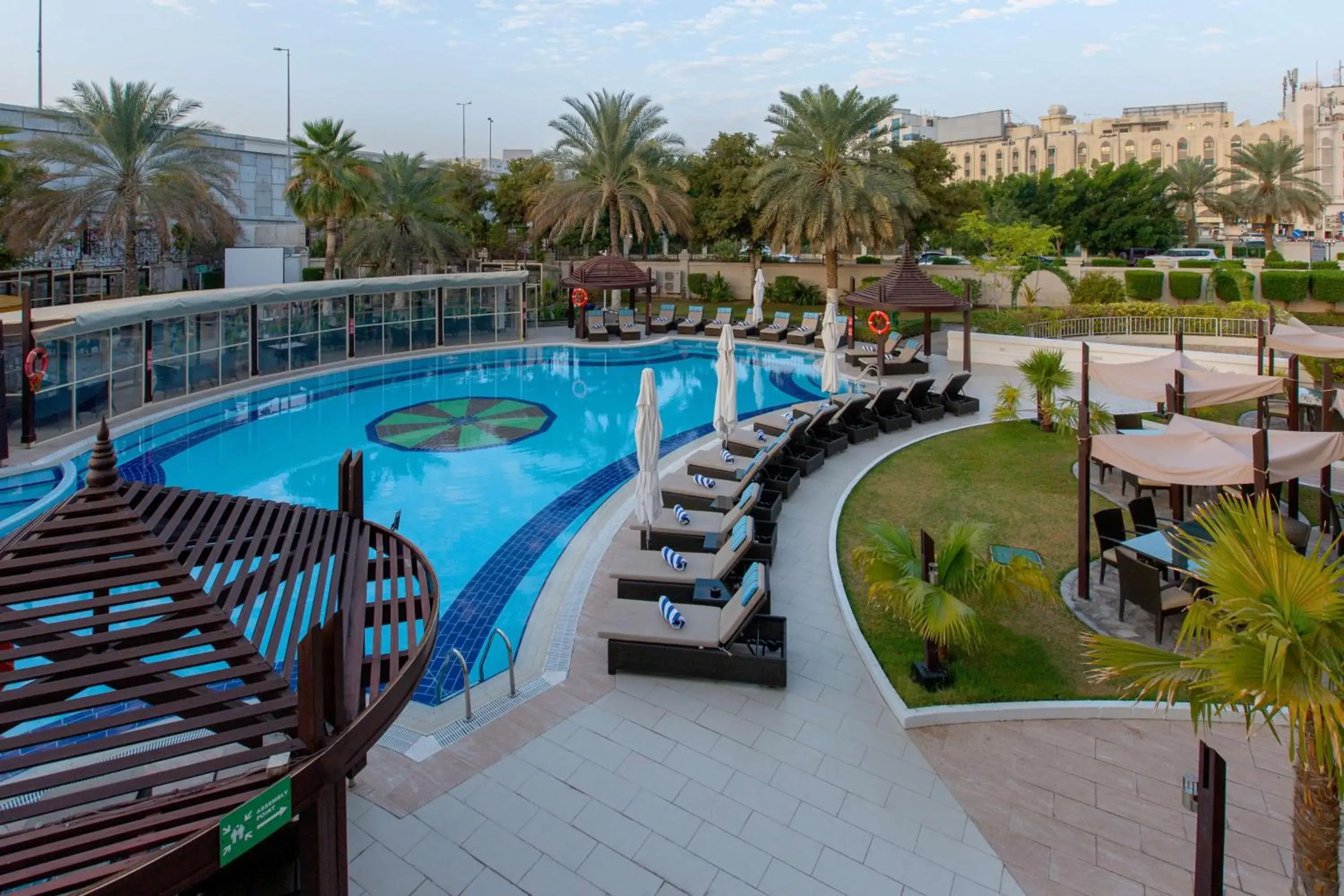 Pool View in Radisson Blu Hotel, Muscat