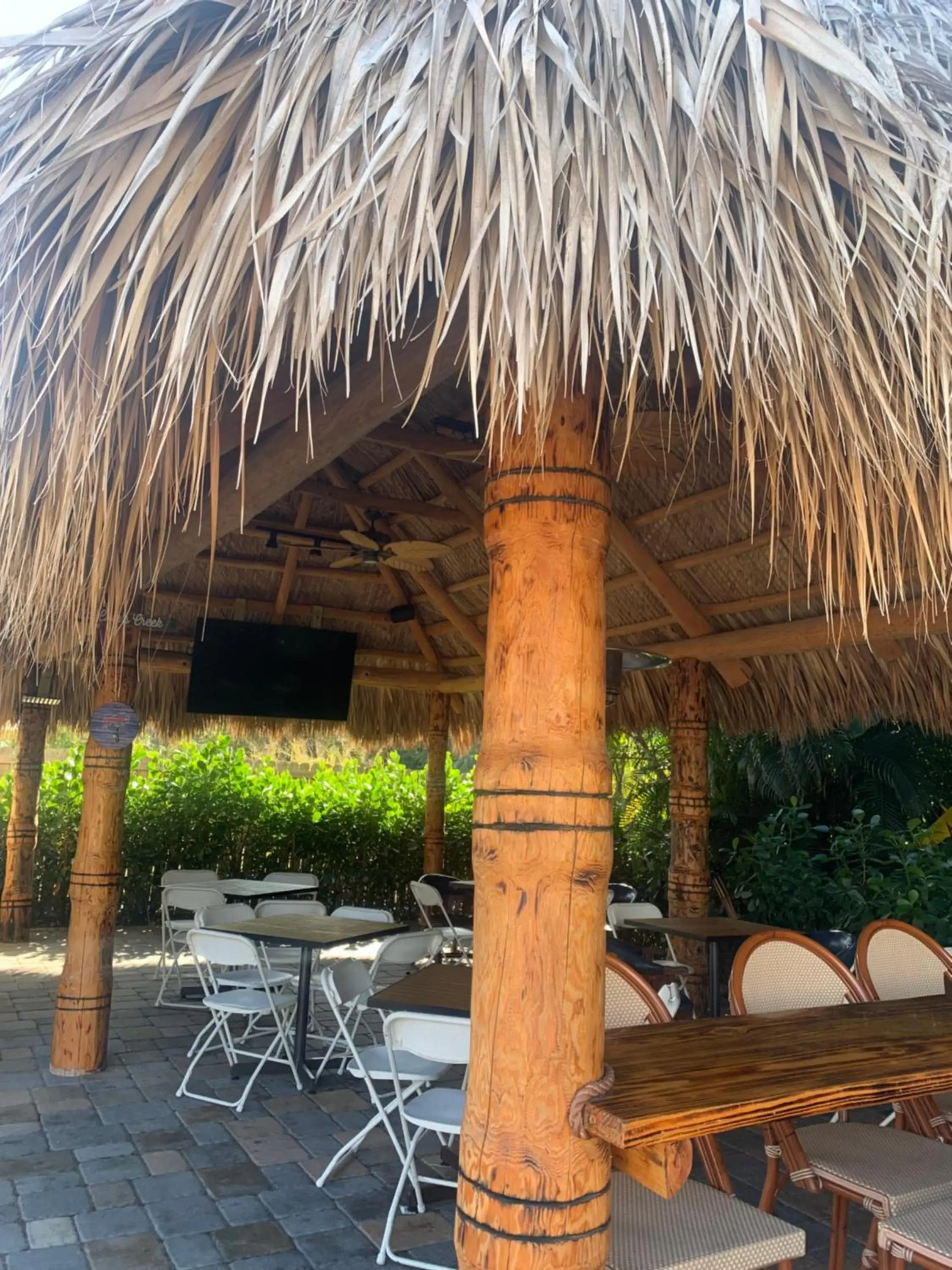 Patio in Buffalo Chip's Ranch House Motel