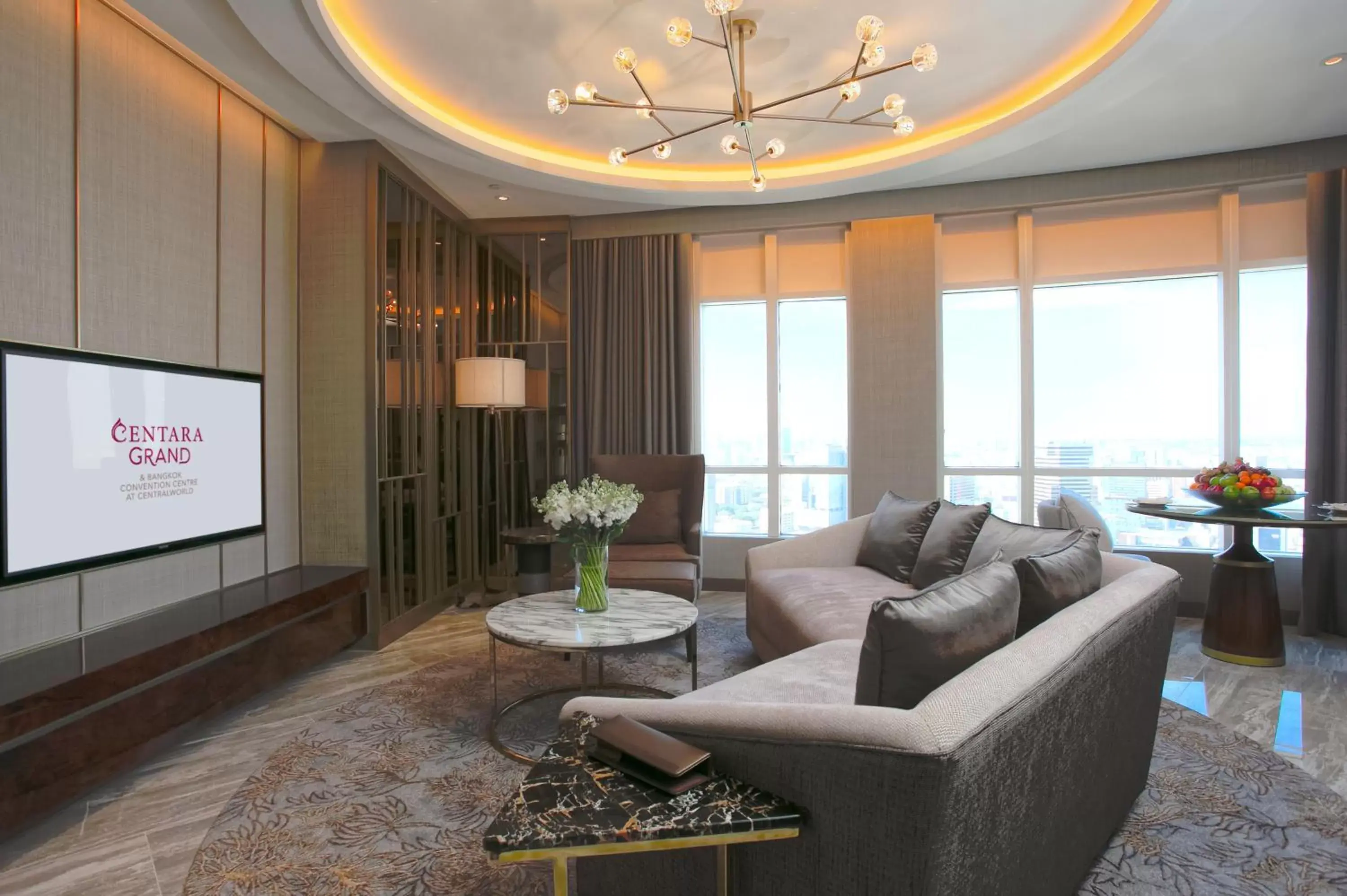 Living room, Seating Area in Centara Grand At CentralWorld
