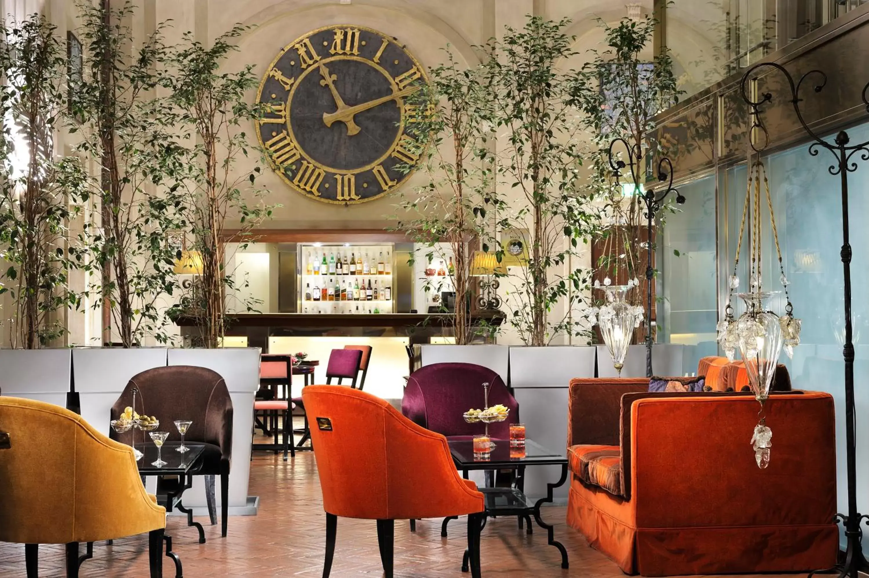 Lounge or bar, Restaurant/Places to Eat in Grand Hotel Continental Siena - Starhotels Collezione
