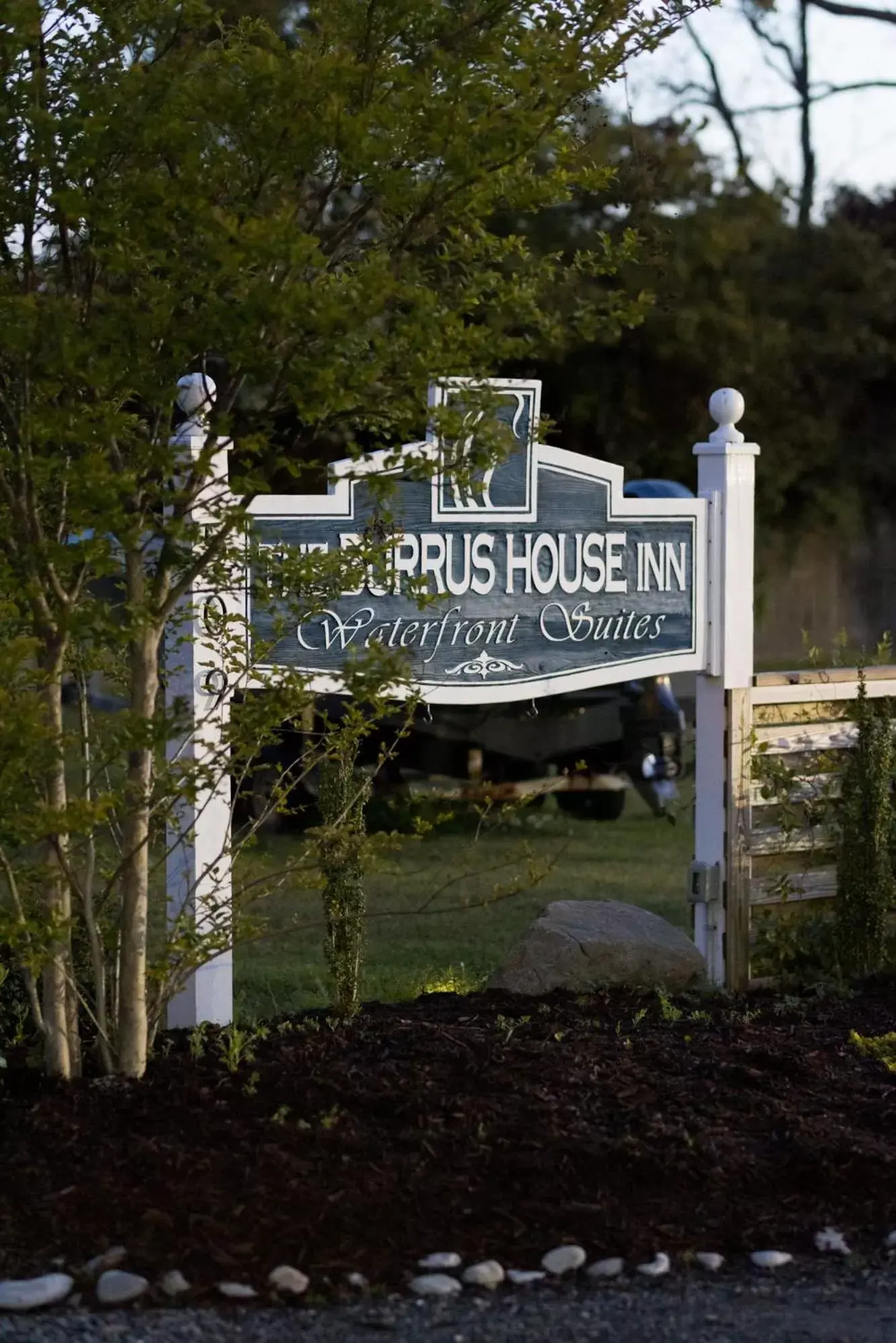 Property logo or sign in The Burrus House Inn Waterfront Suites