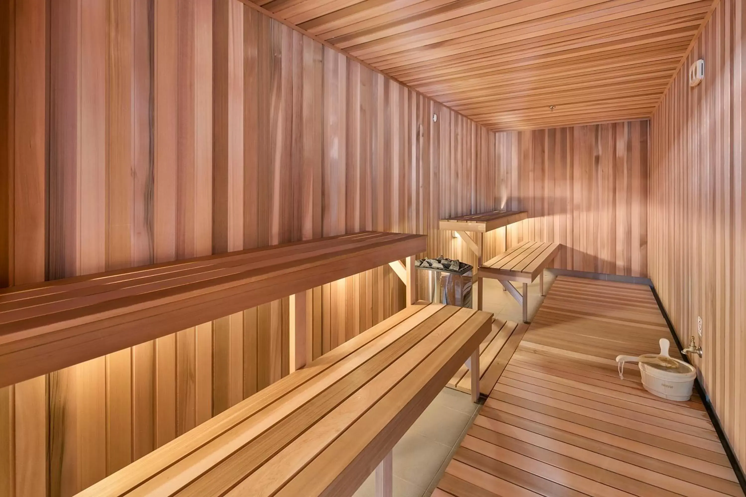 Sauna in Hope Street Apartments by CLLIX