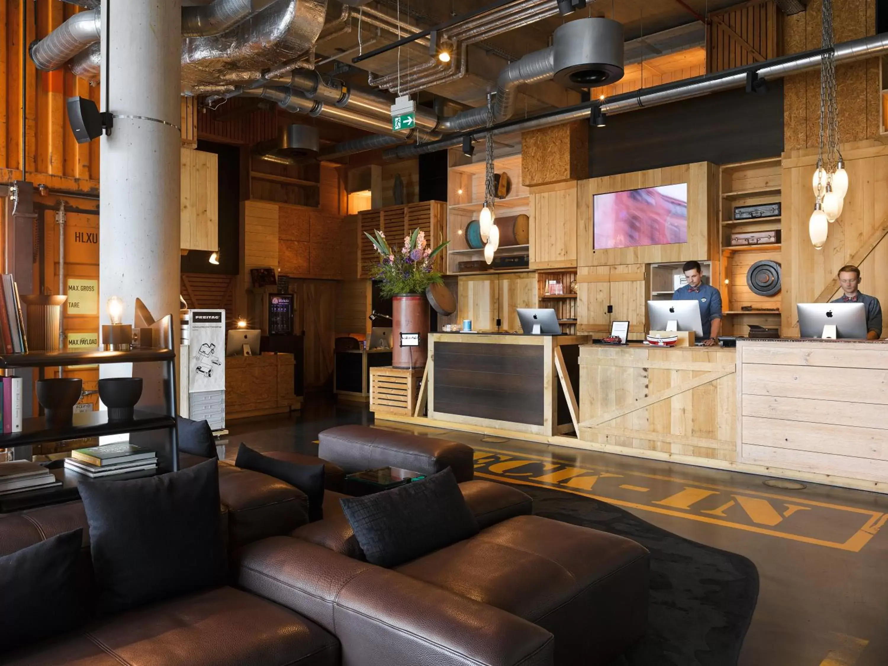 Lobby or reception in 25hours Hotel Hamburg HafenCity Lobby or reception in 25hours Hotel Hamburg HafenCity