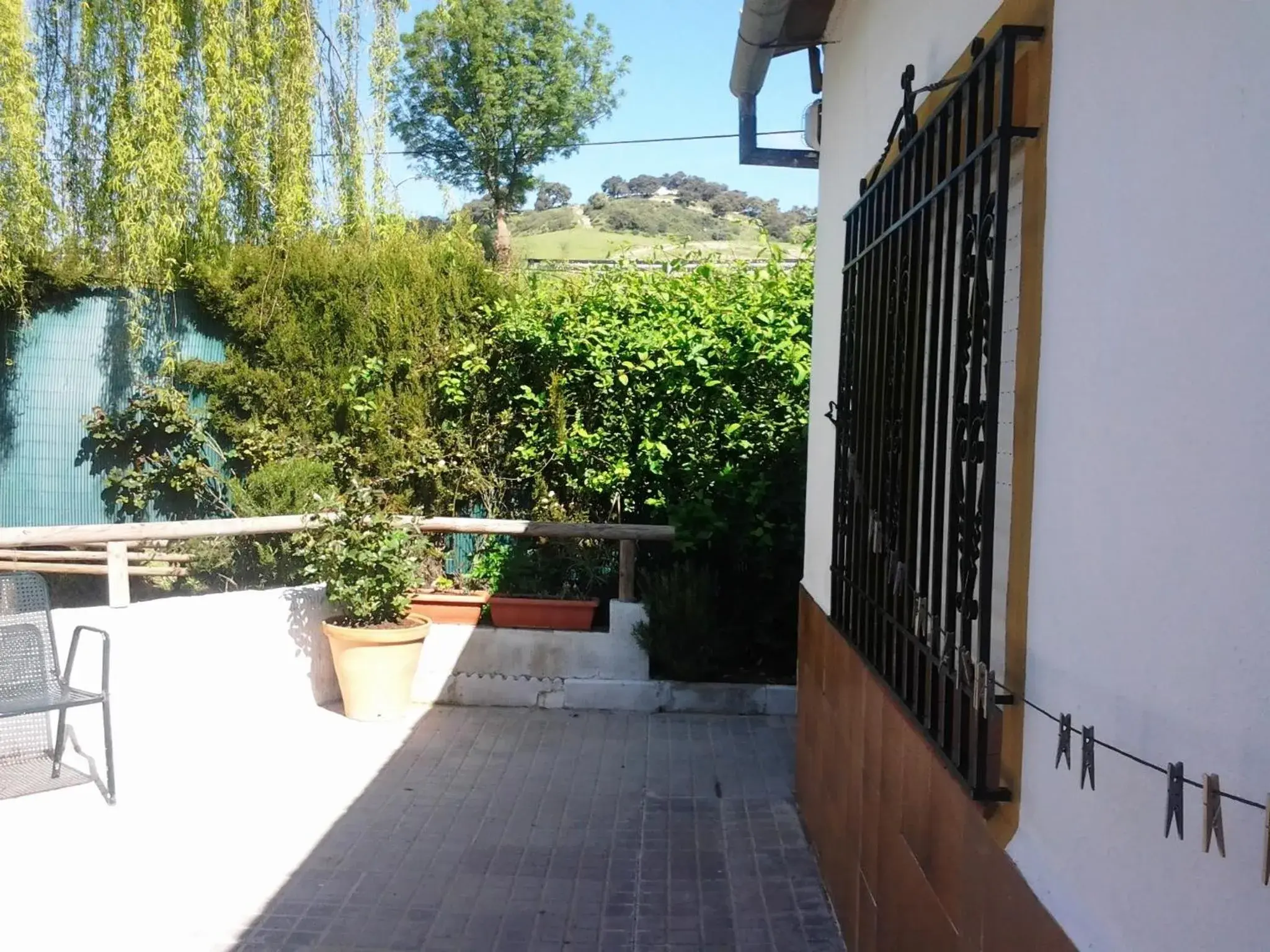 Balcony/Terrace in Hostal Rural Venta La Vega