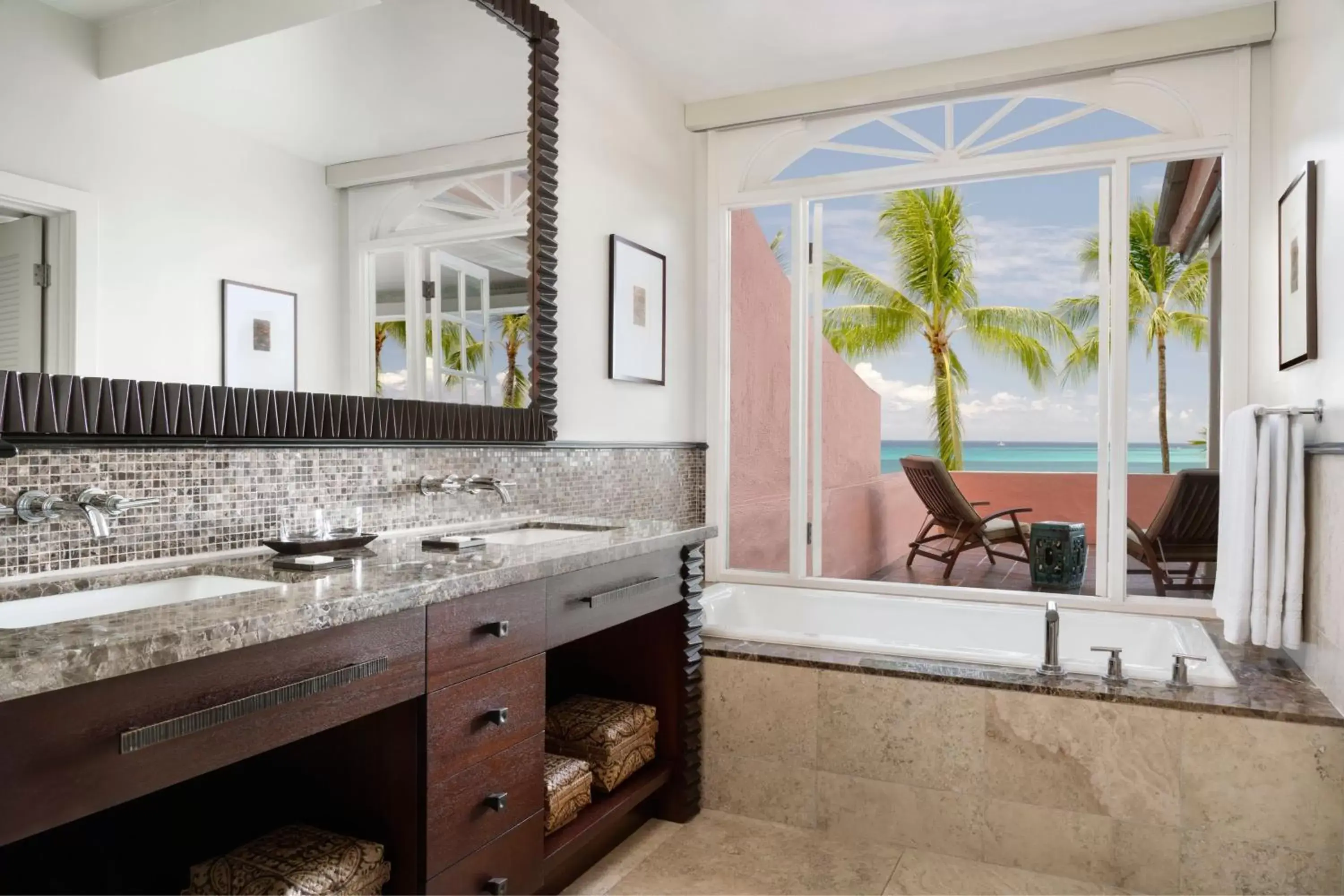 Photo of the whole room, Bathroom in The Royal Hawaiian, A Luxury Collection Resort, Waikiki