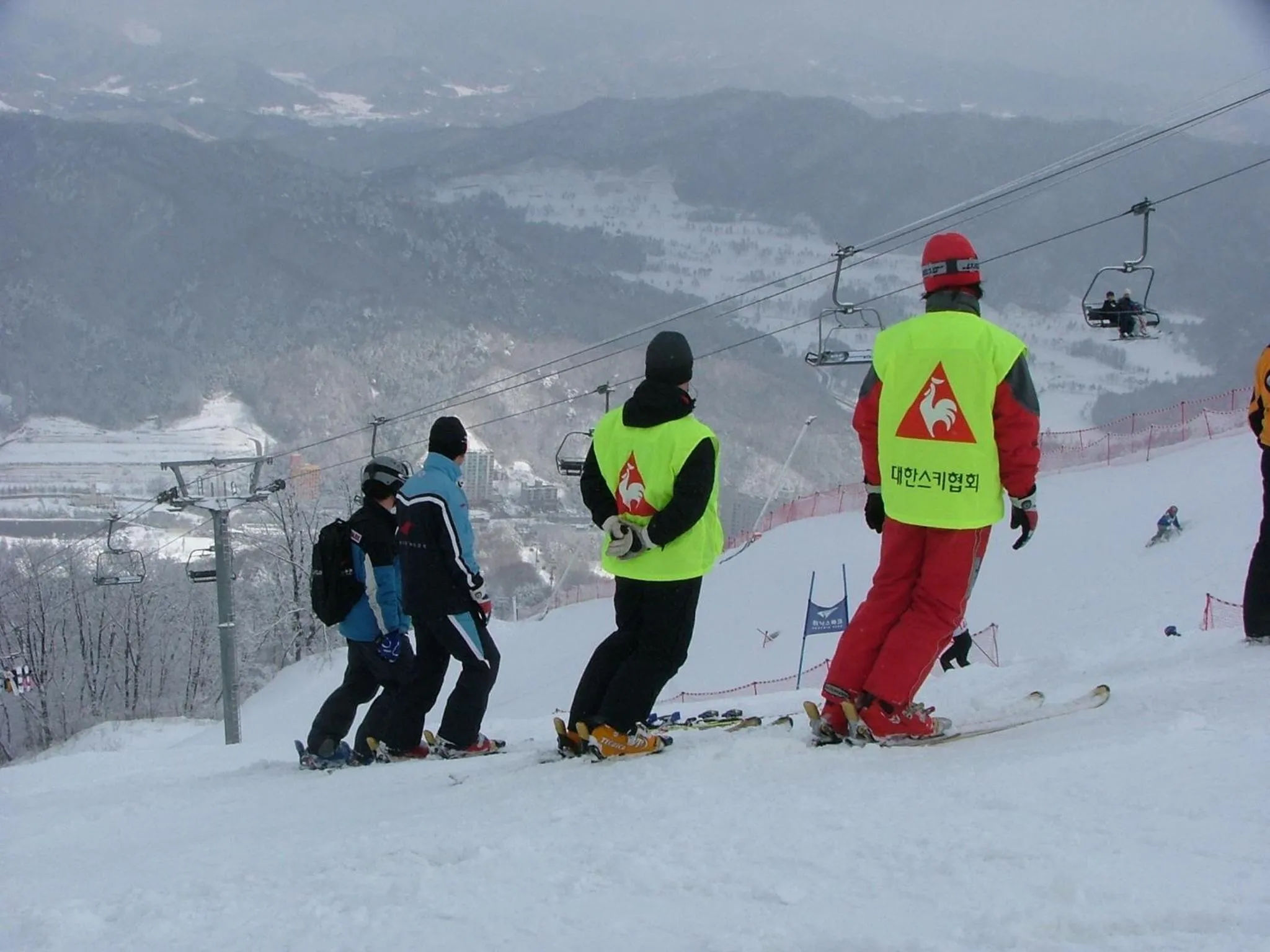 People in White Cabin