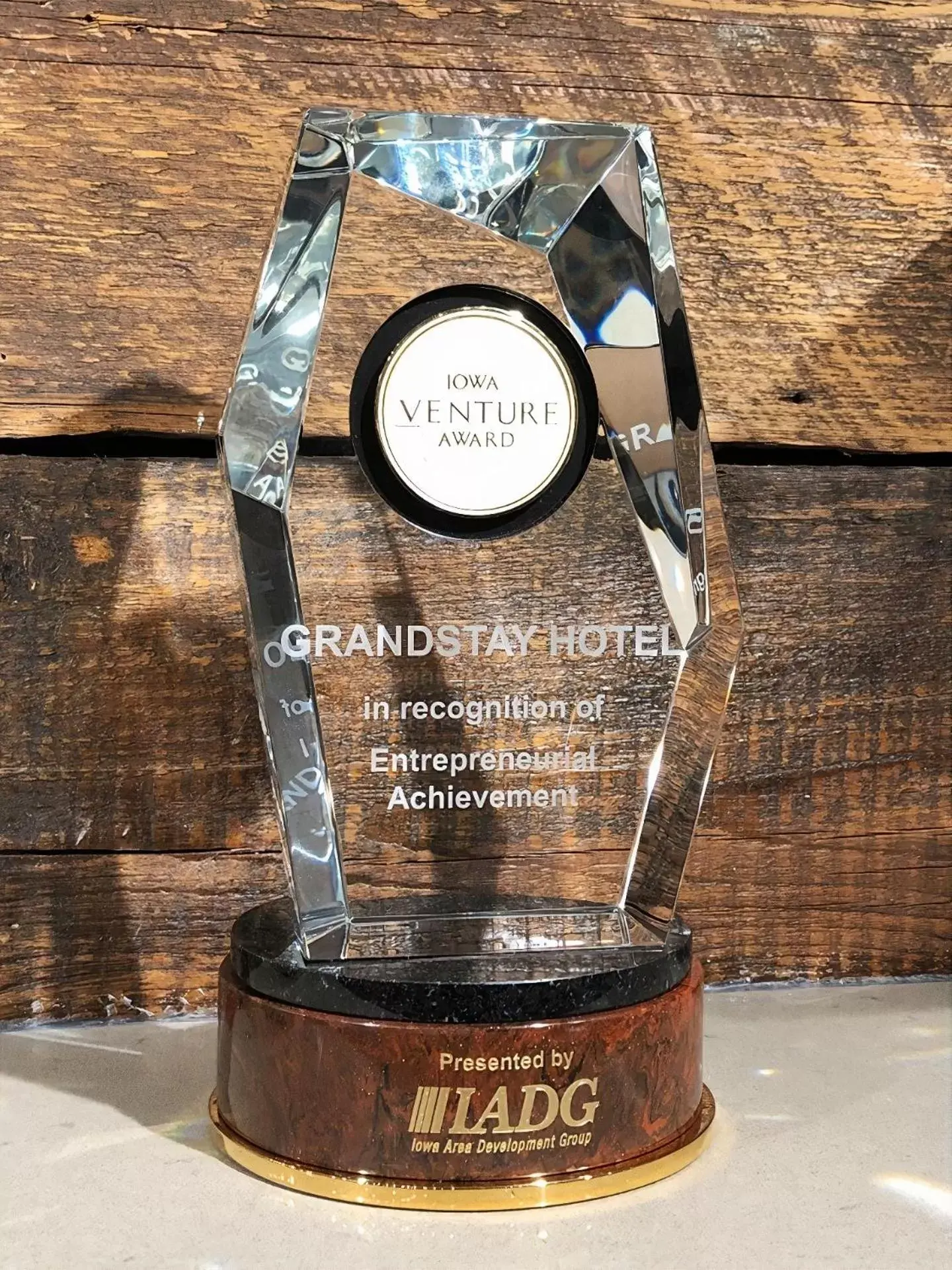 Certificate/Award in GrandStay Hotel & Suites Rock Valley