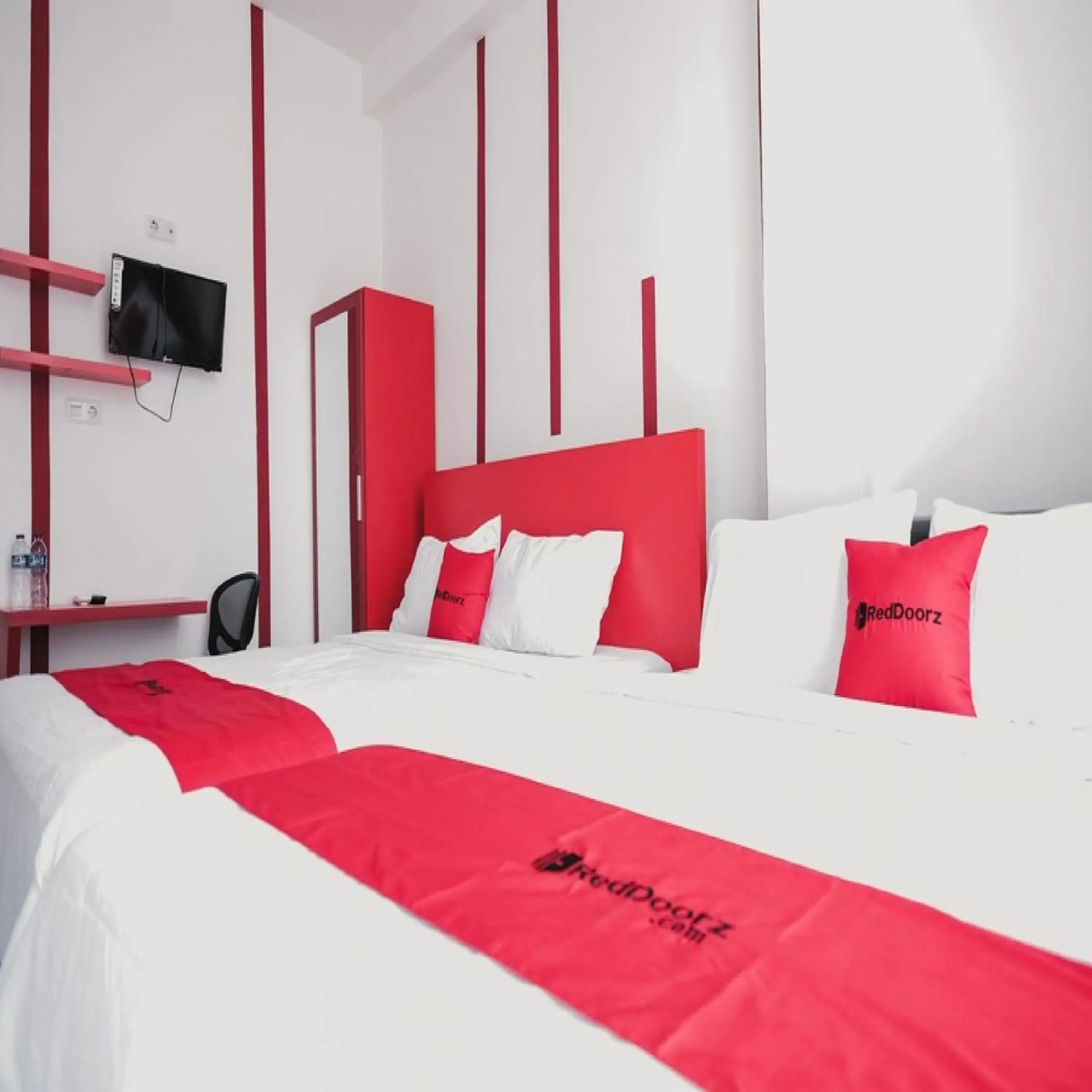 Bed in RedDoorz @ Jalan Sukabangun 2 Palembang