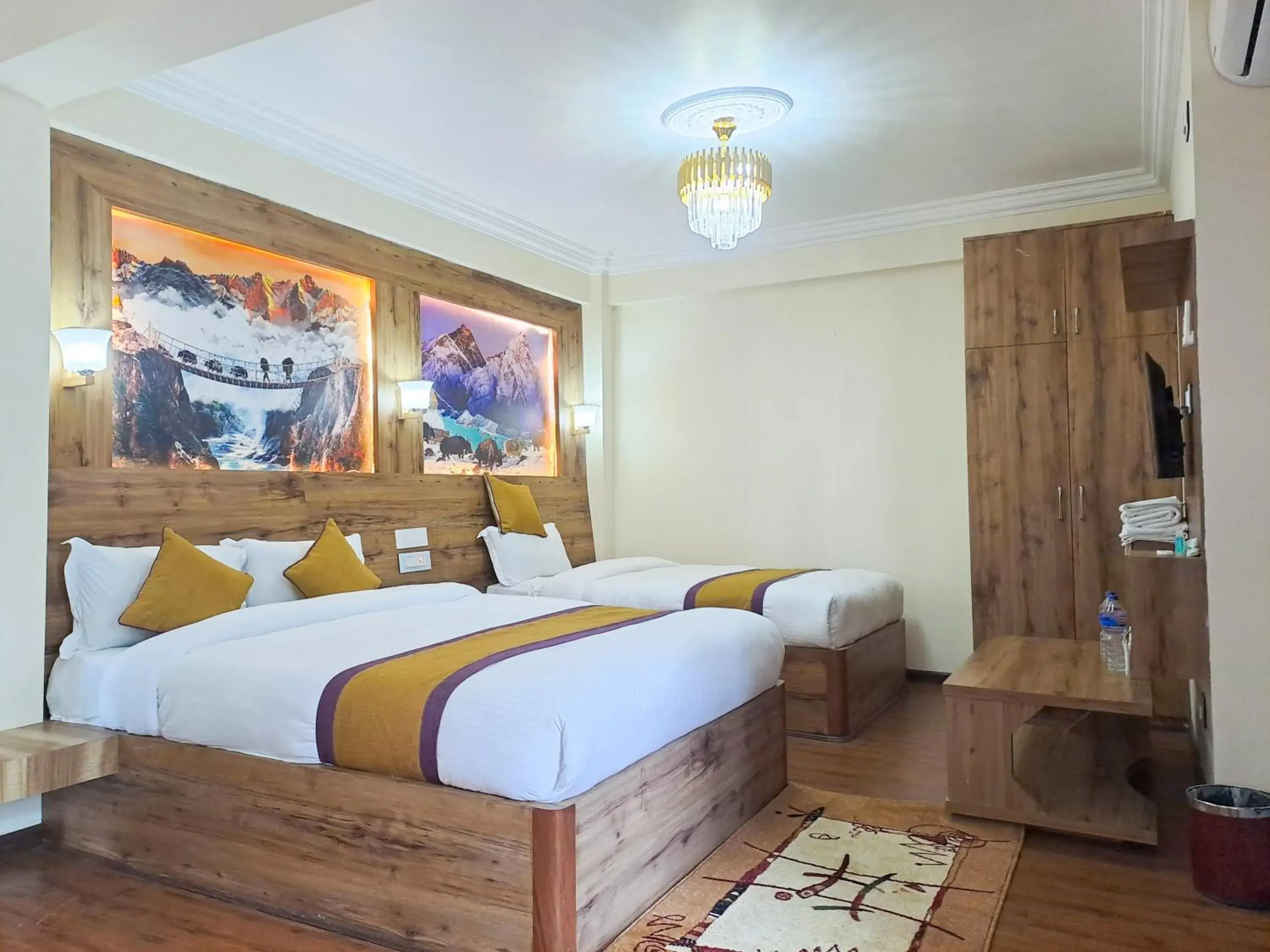 Bedroom, Bed in Prem Durbar Hotel & Nagarkot Zipline