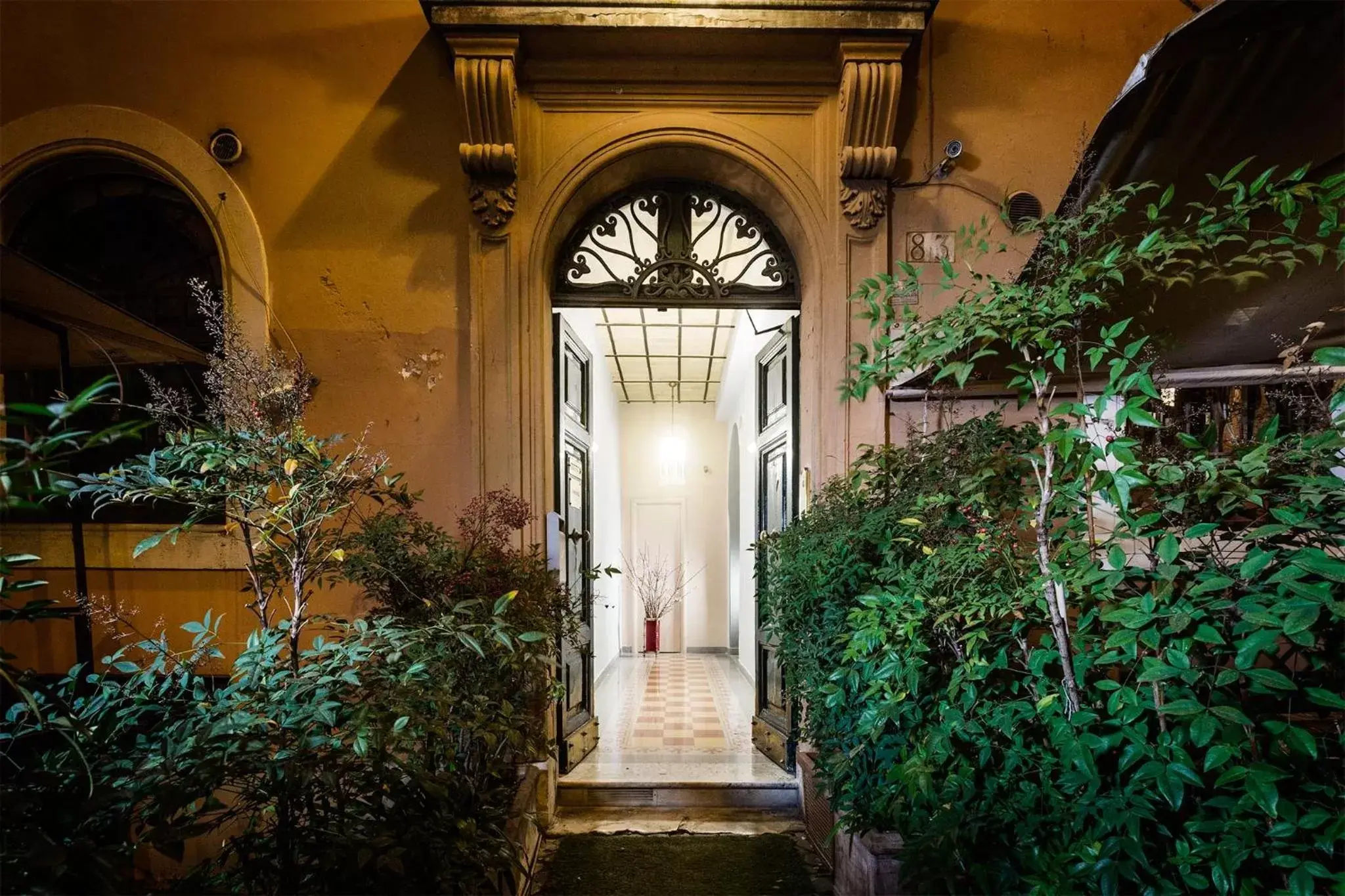 Facade/entrance in Casa De' Fiori Facade/entrance in Casa De' Fiori