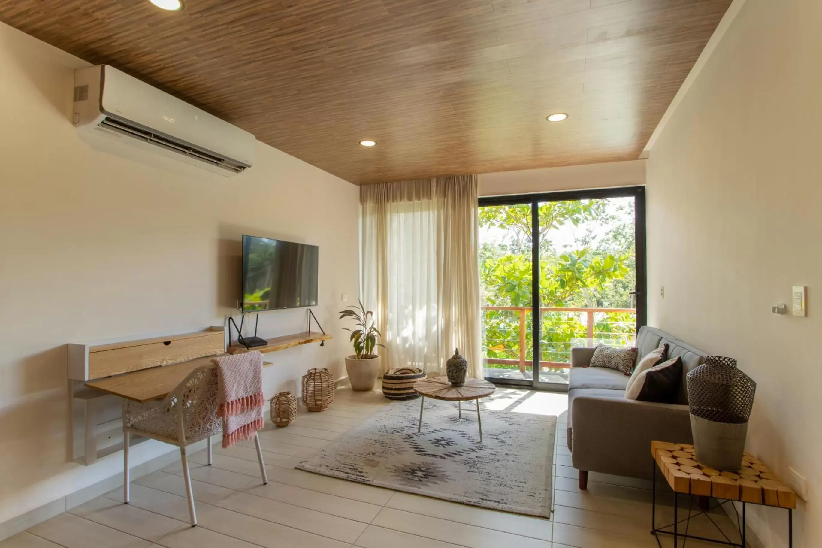 Living room, Seating Area in Luxury Condos Macondo Tulum