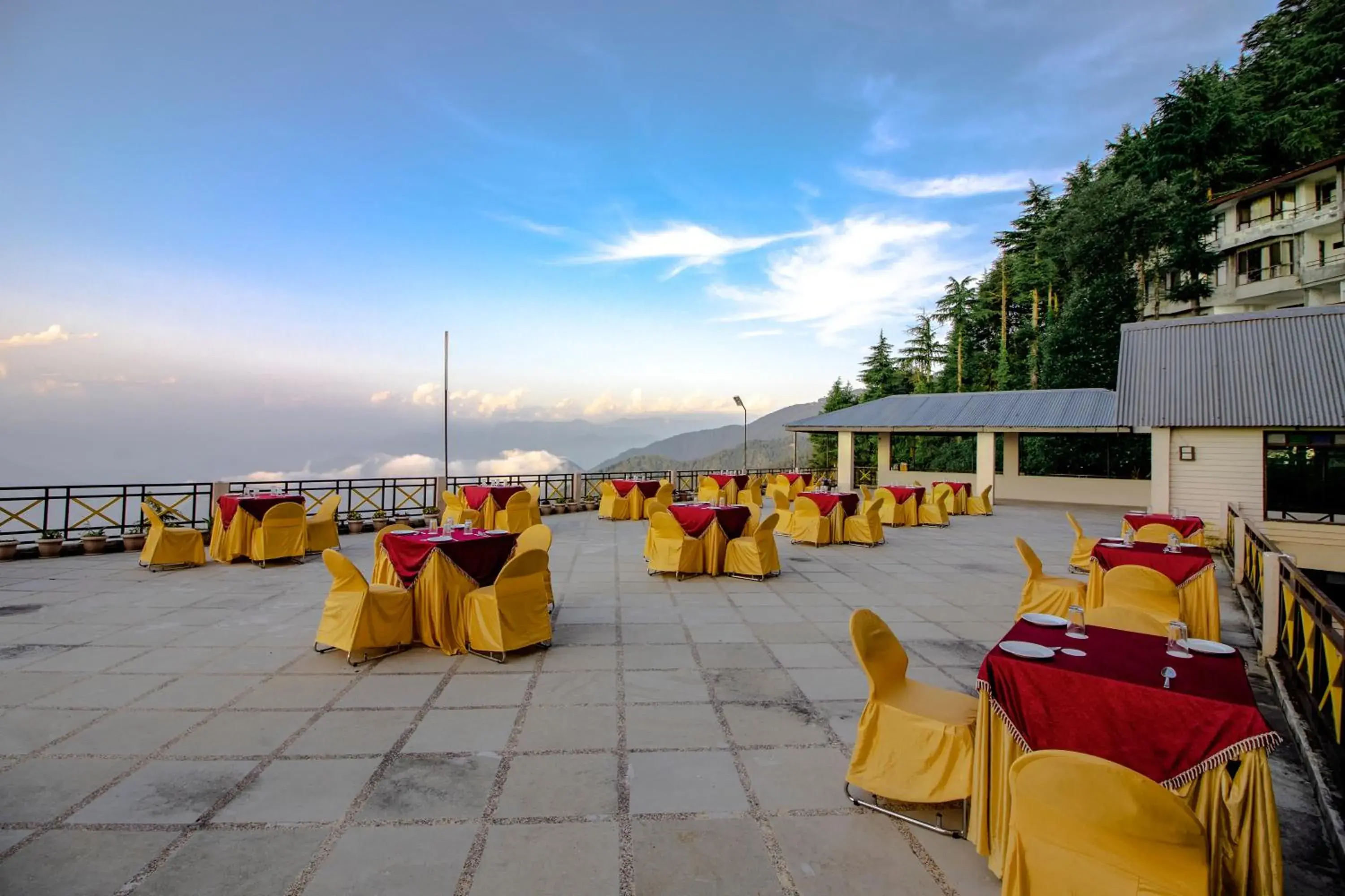 Balcony/Terrace, Banquet Facilities in Snow Valley Resort