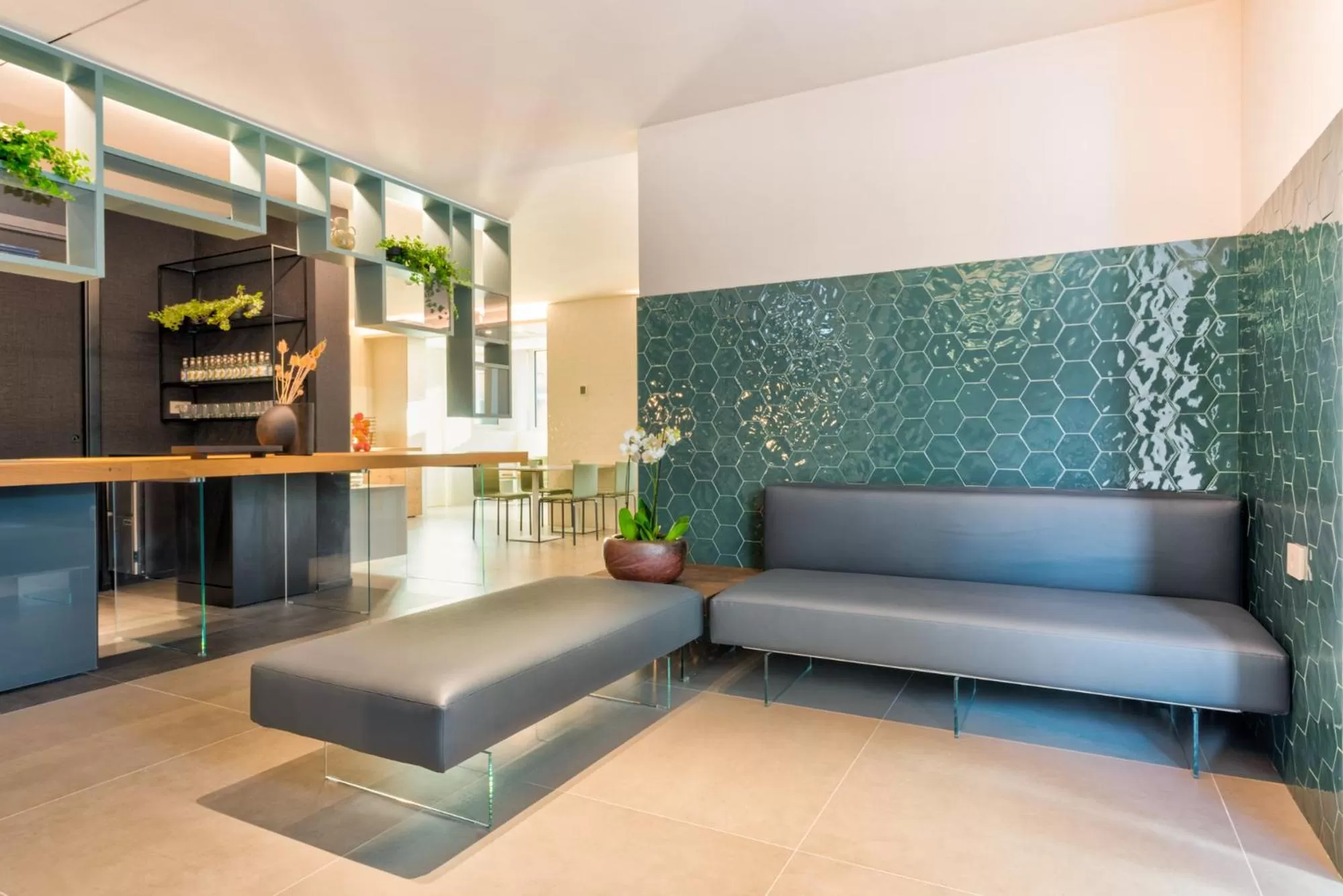 Living room in Open Hotel