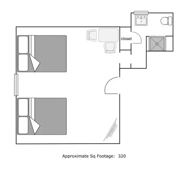 Floor Plan in Mine and Farm, The Inn at Guerneville, CA