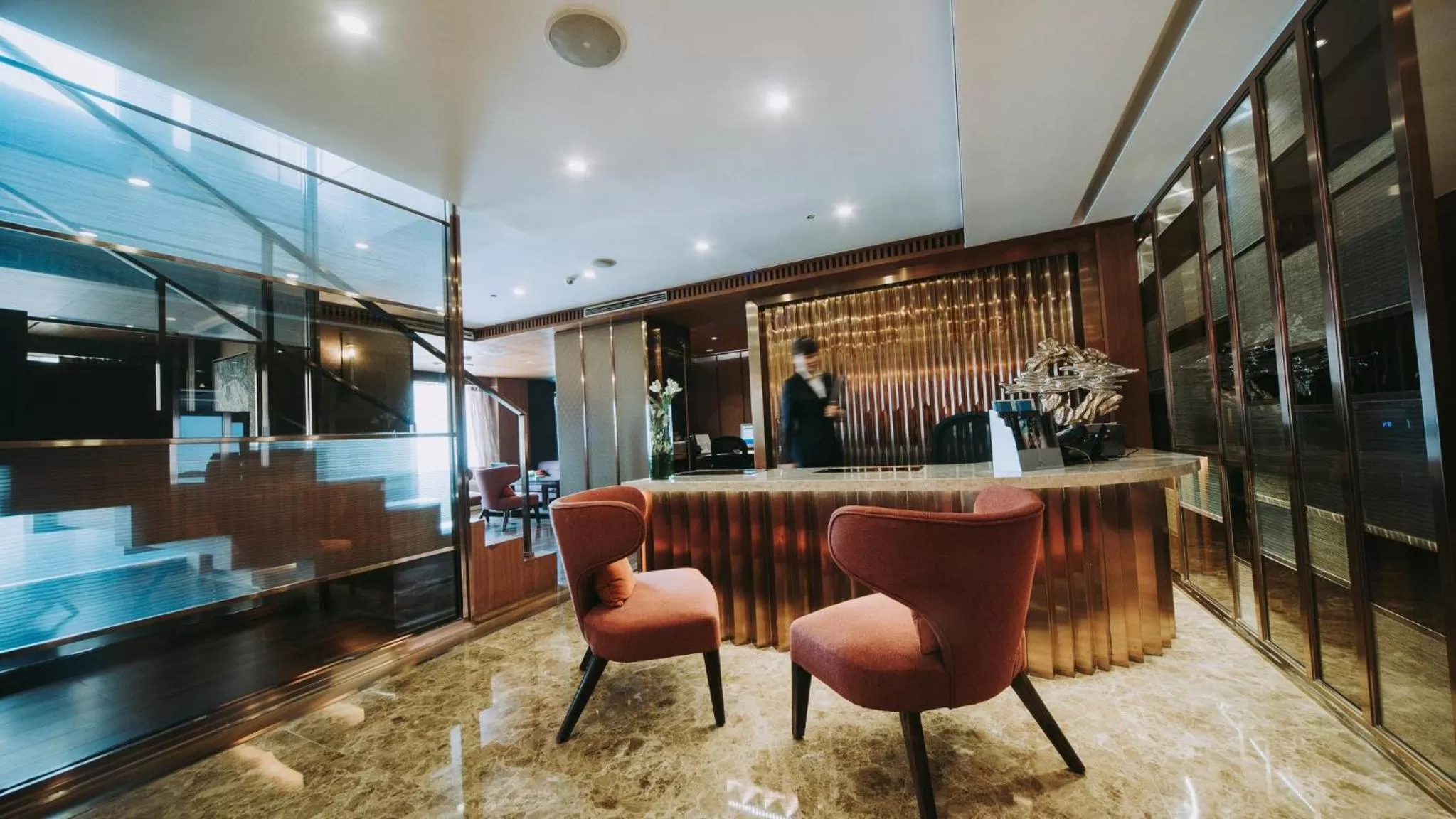 Lobby or reception in Marco Polo Parkside, Beijing