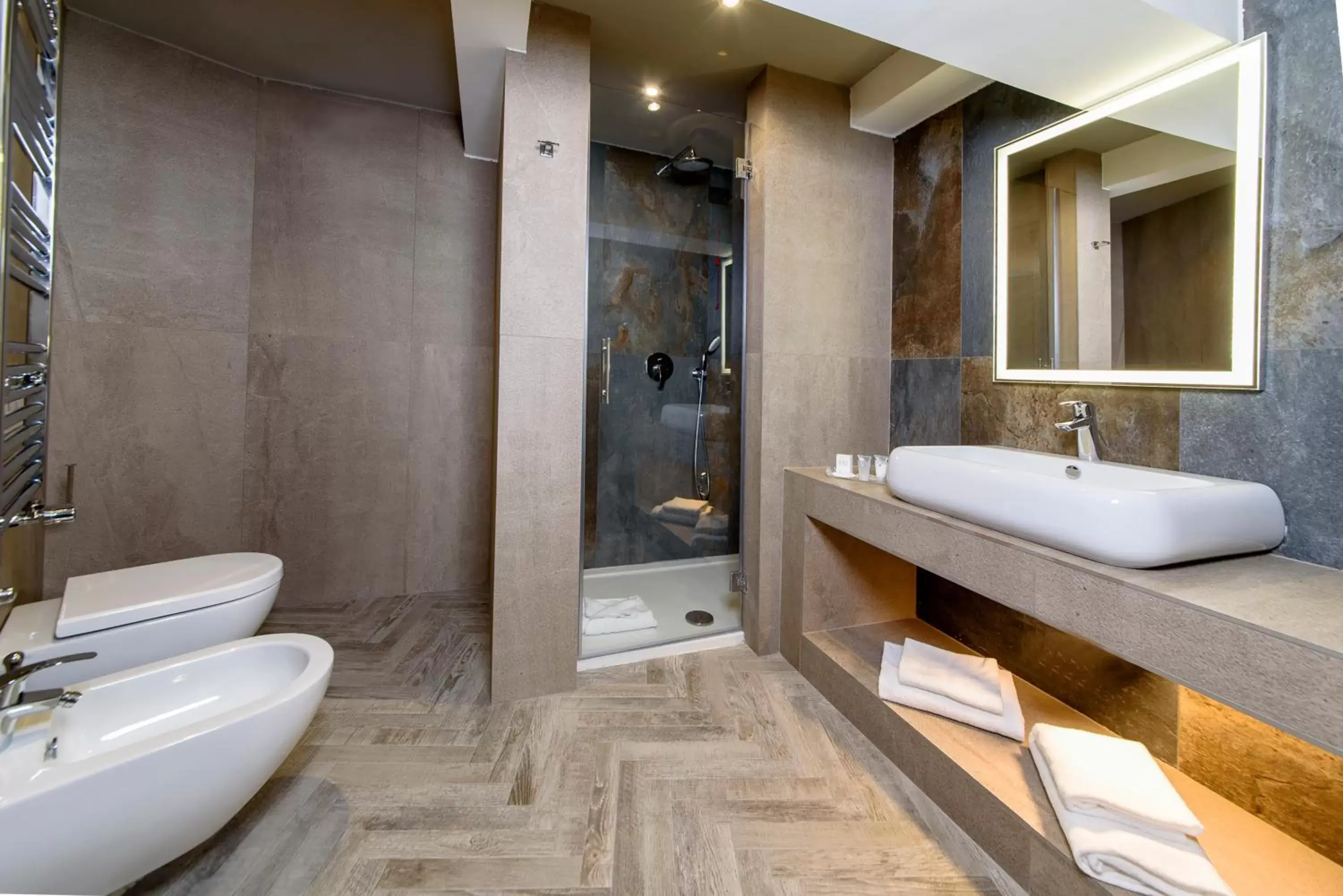Bathroom in Just Hotel Milano
