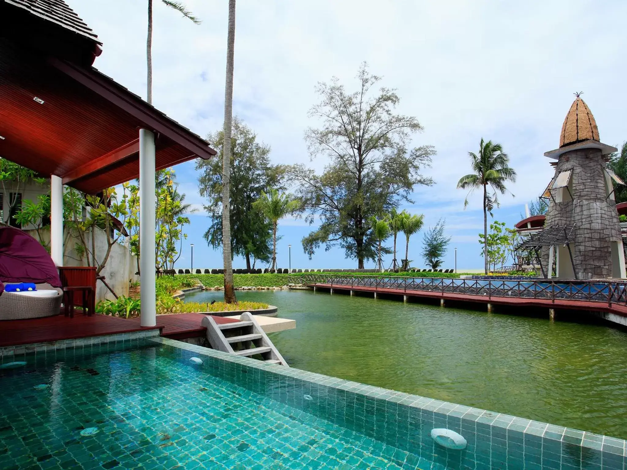 Balcony/Terrace, Swimming Pool in Graceland Khaolak Beach Resort- SHA Extra Plus