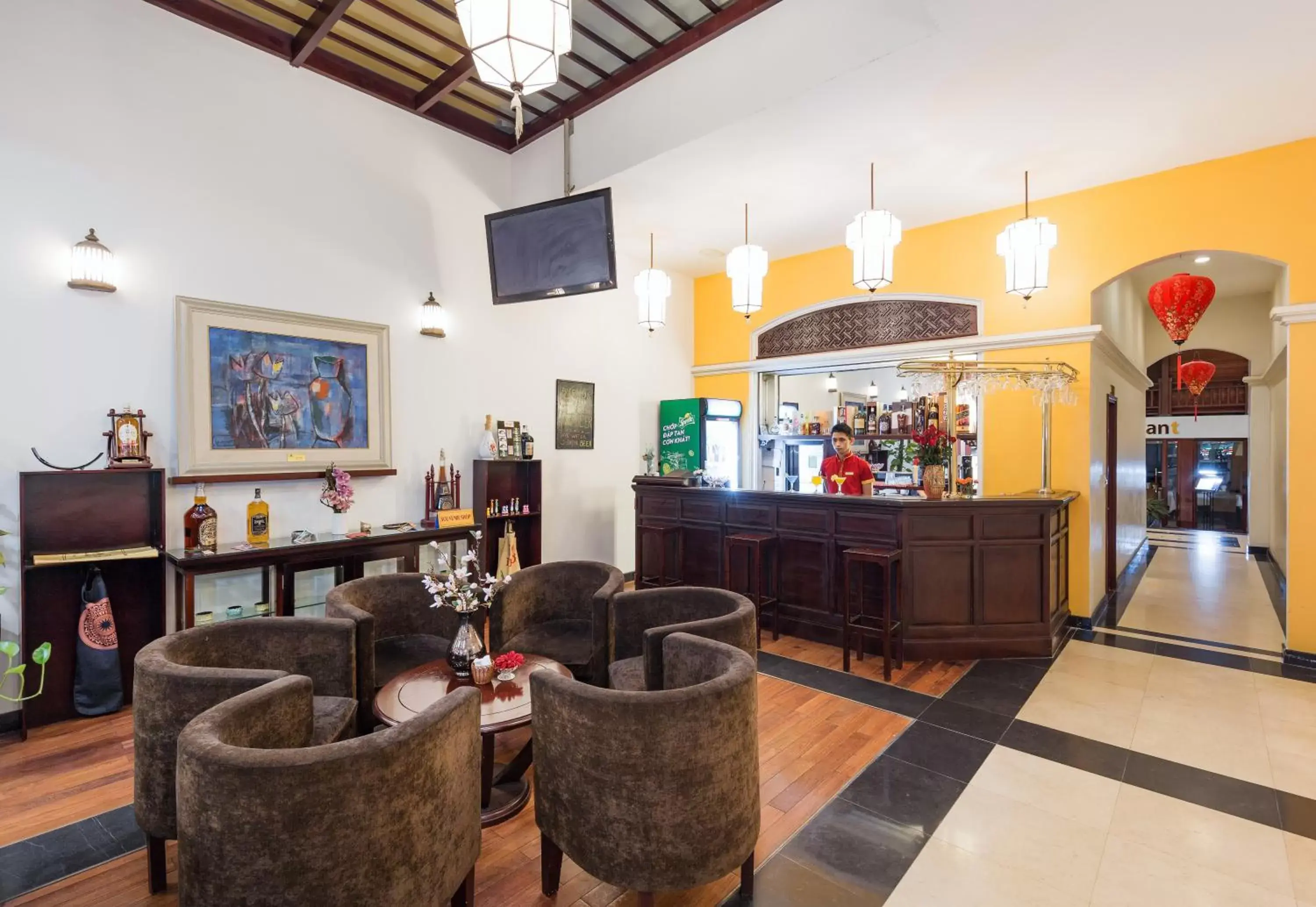 Lobby or reception, Lounge/Bar in La Dolce Vita Hotel