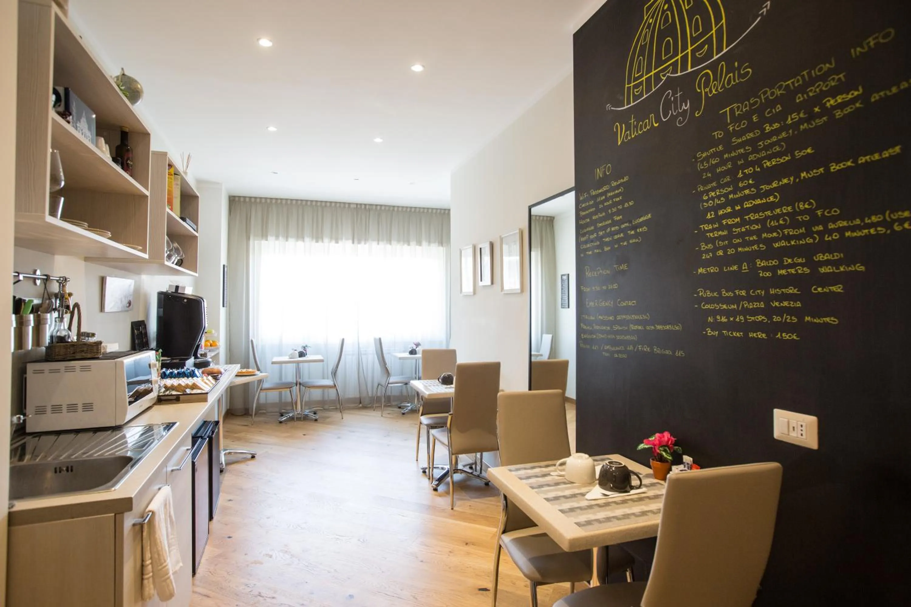 Communal kitchen in Vatican City Relais