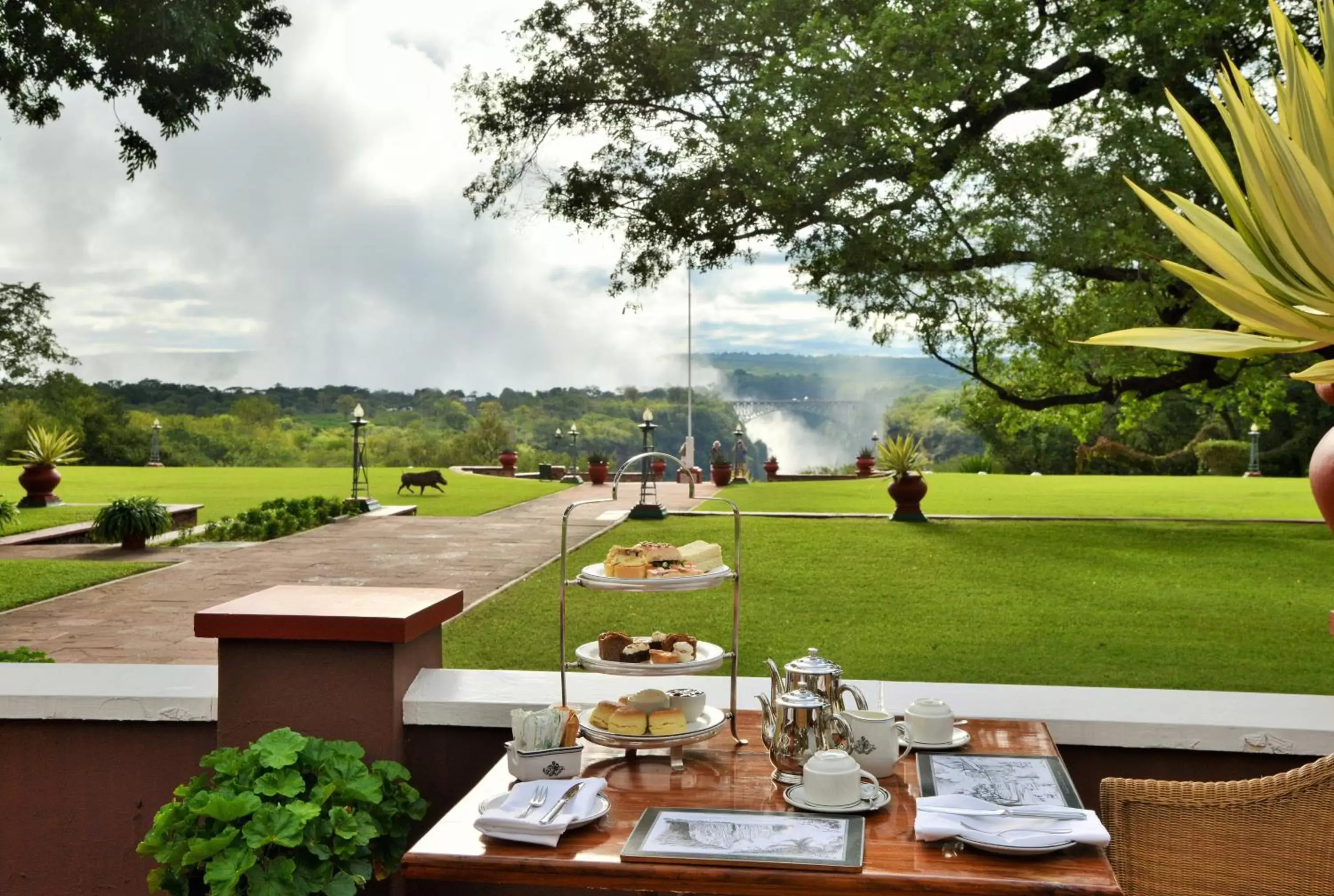 Patio in The Victoria Falls Hotel