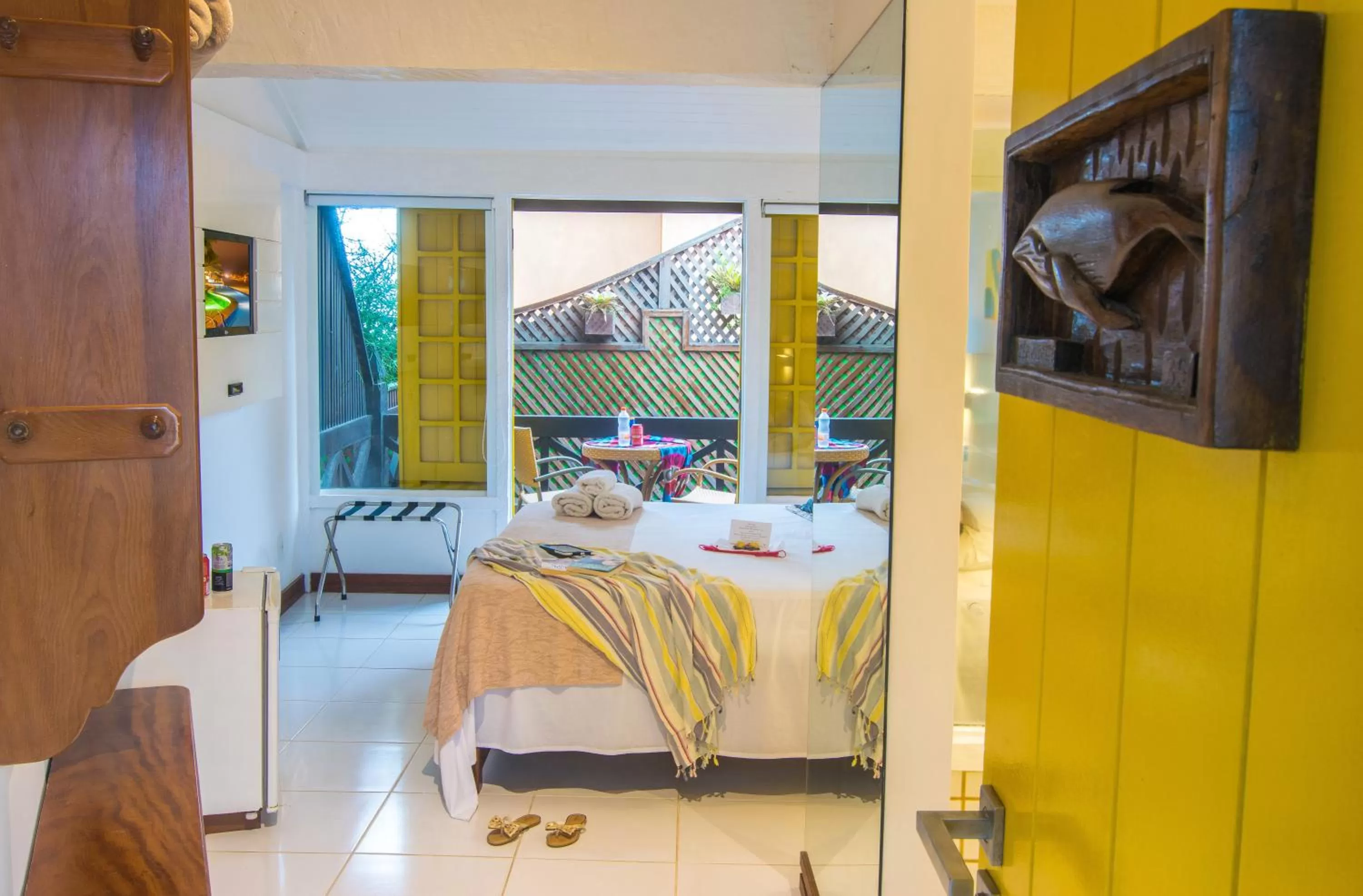 Bed in Chez Pitu Praia Hotel