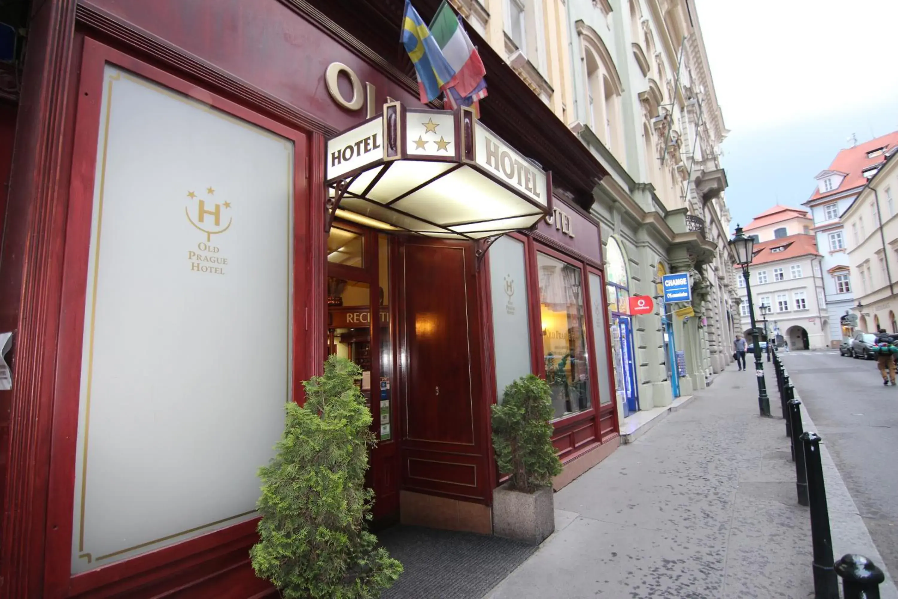 Facade/entrance in Old Prague Hotel