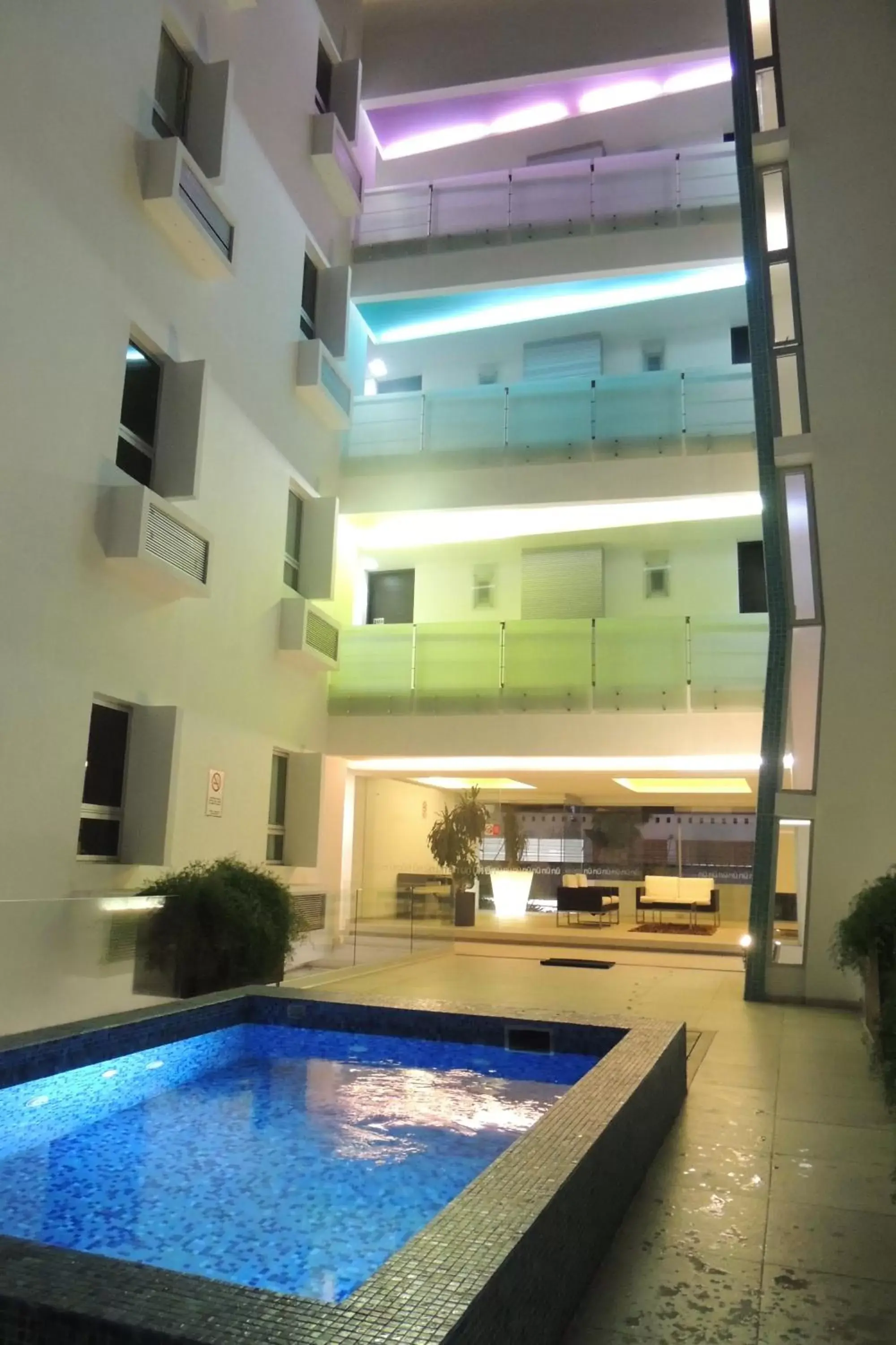Night, Swimming Pool in Nu Hotel