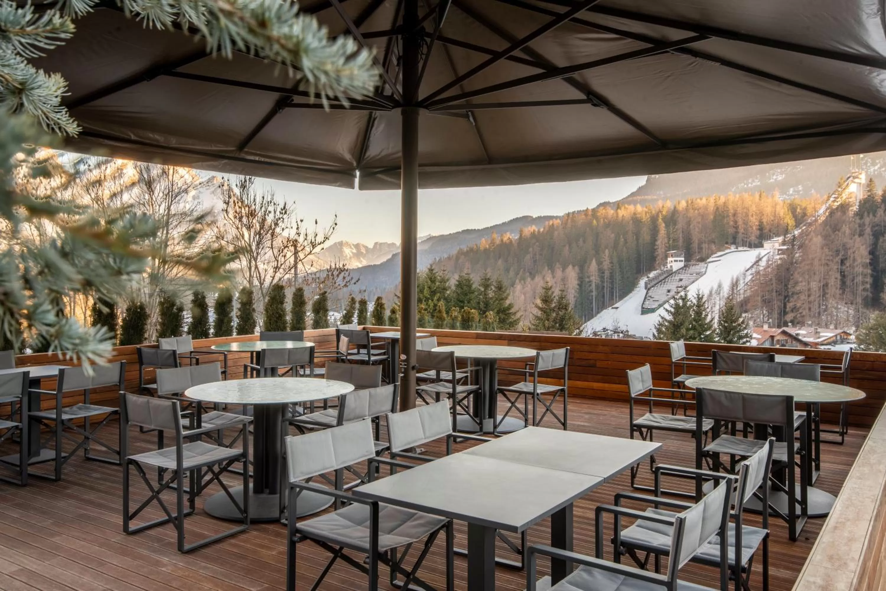 Patio in Faloria Mountain Spa Resort