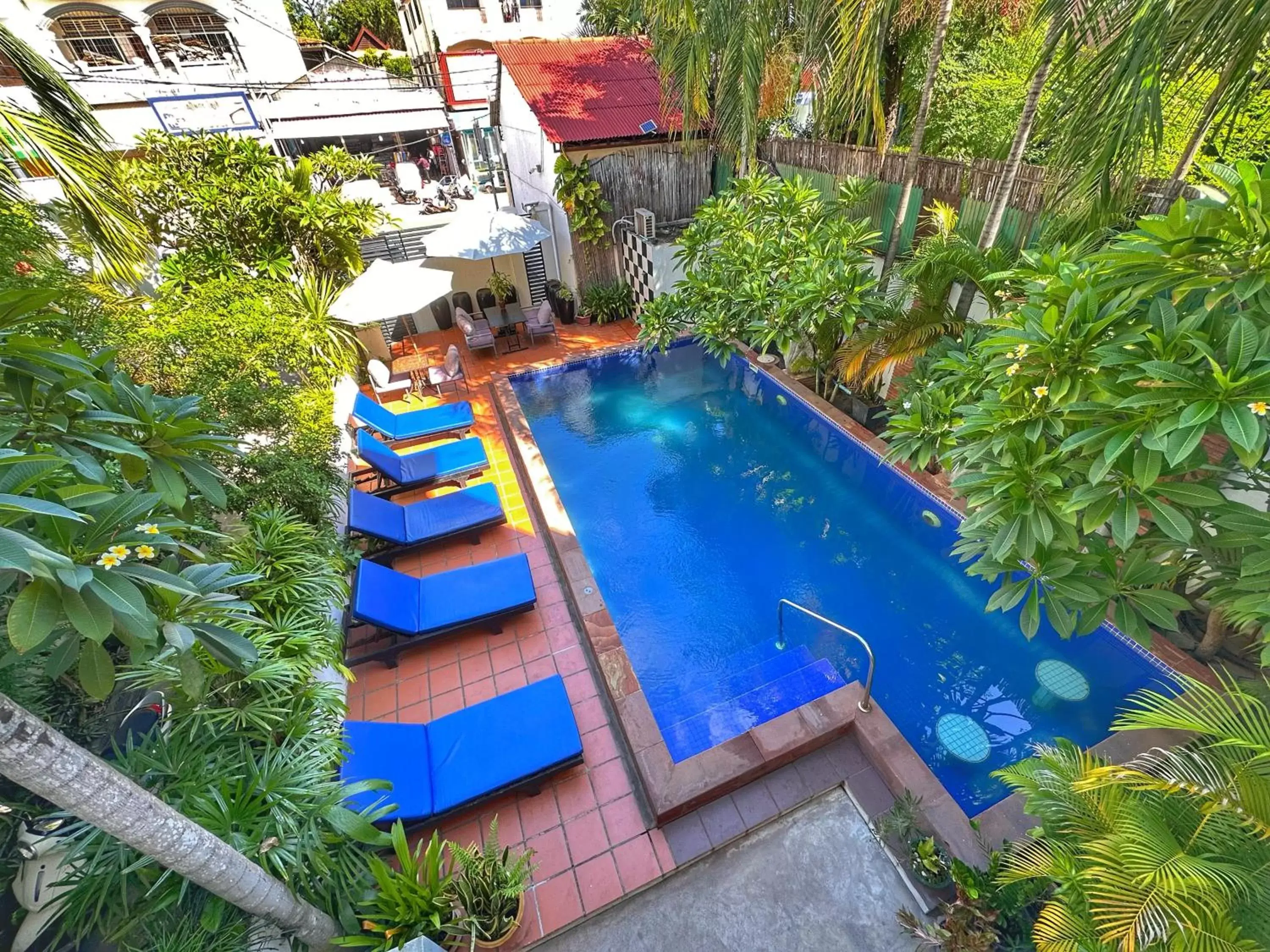 Swimming pool, Pool View in Villa Um Theara - Siem Reap