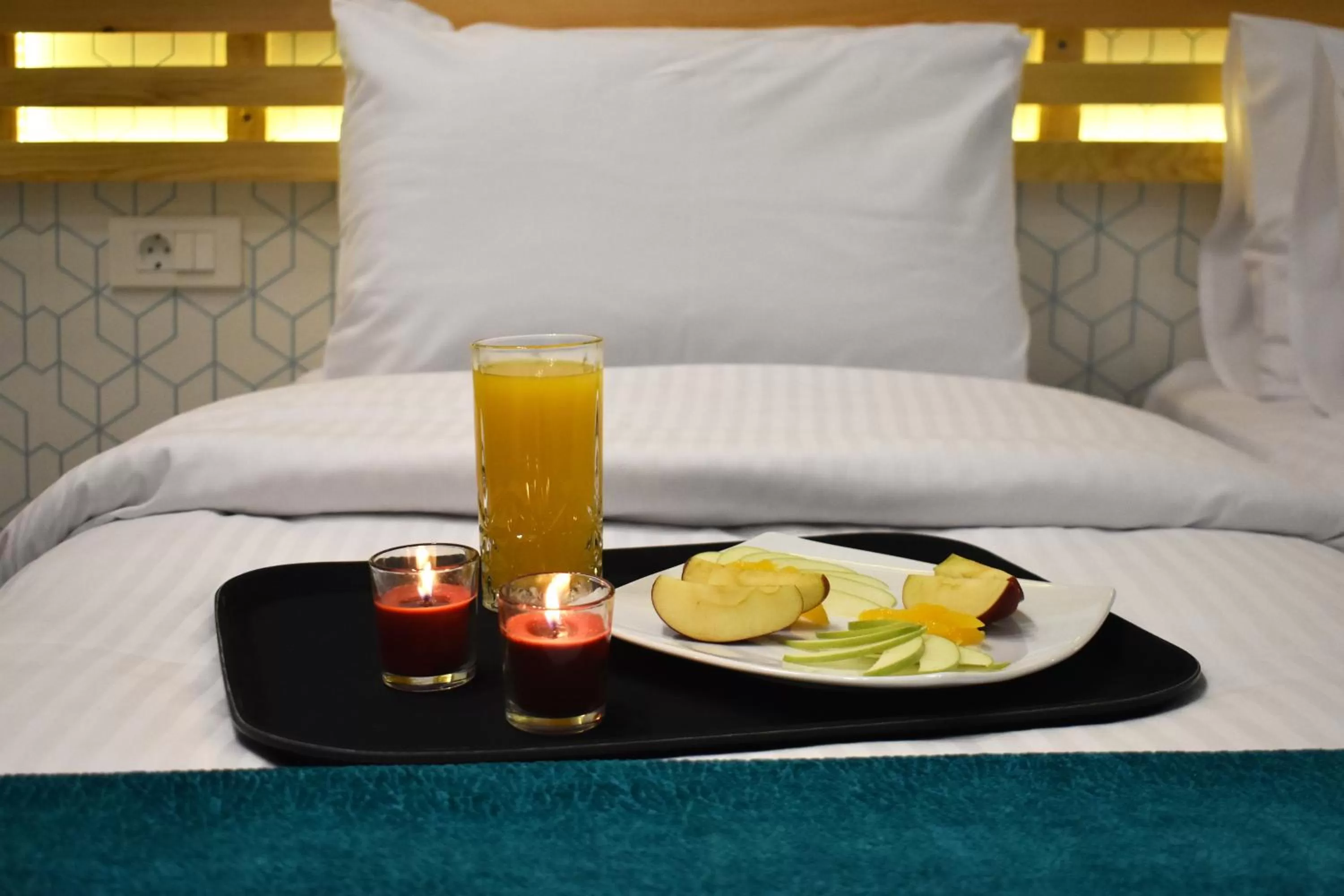 Bed in Athenian Montaza Hotel