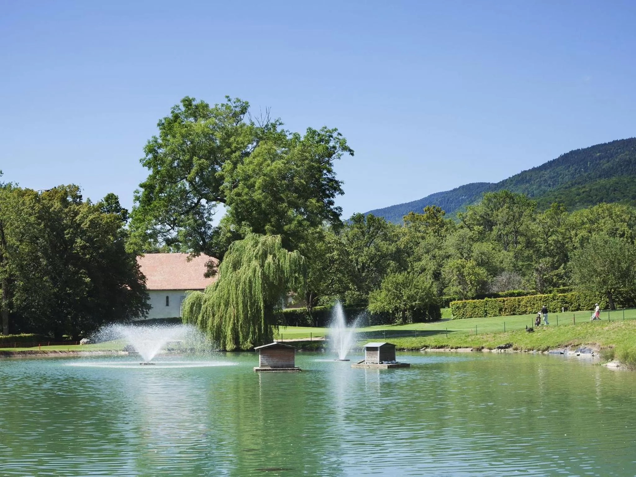 Garden in Château de Bonmont