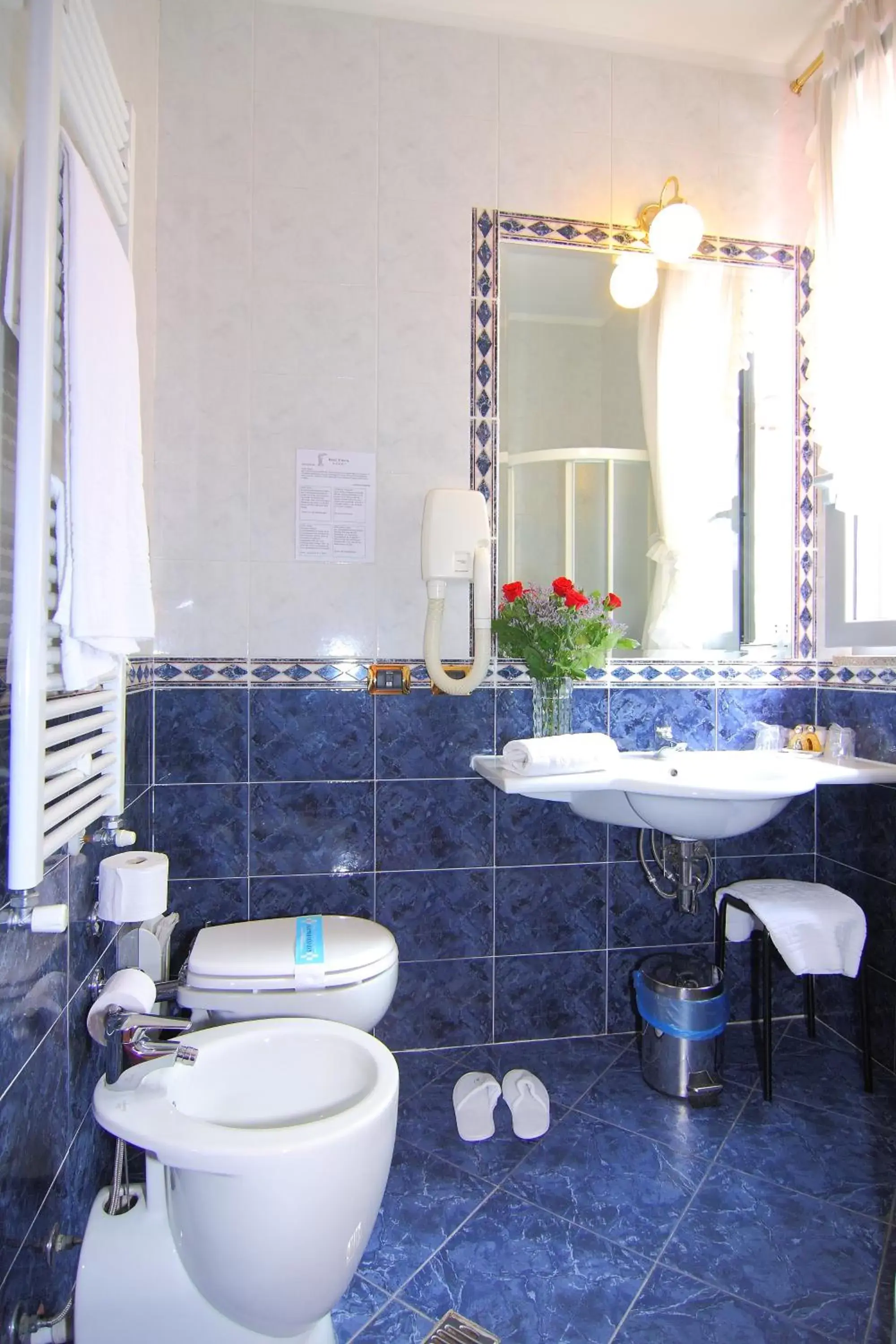 Decorative detail, Bathroom in Hotel Vittoria