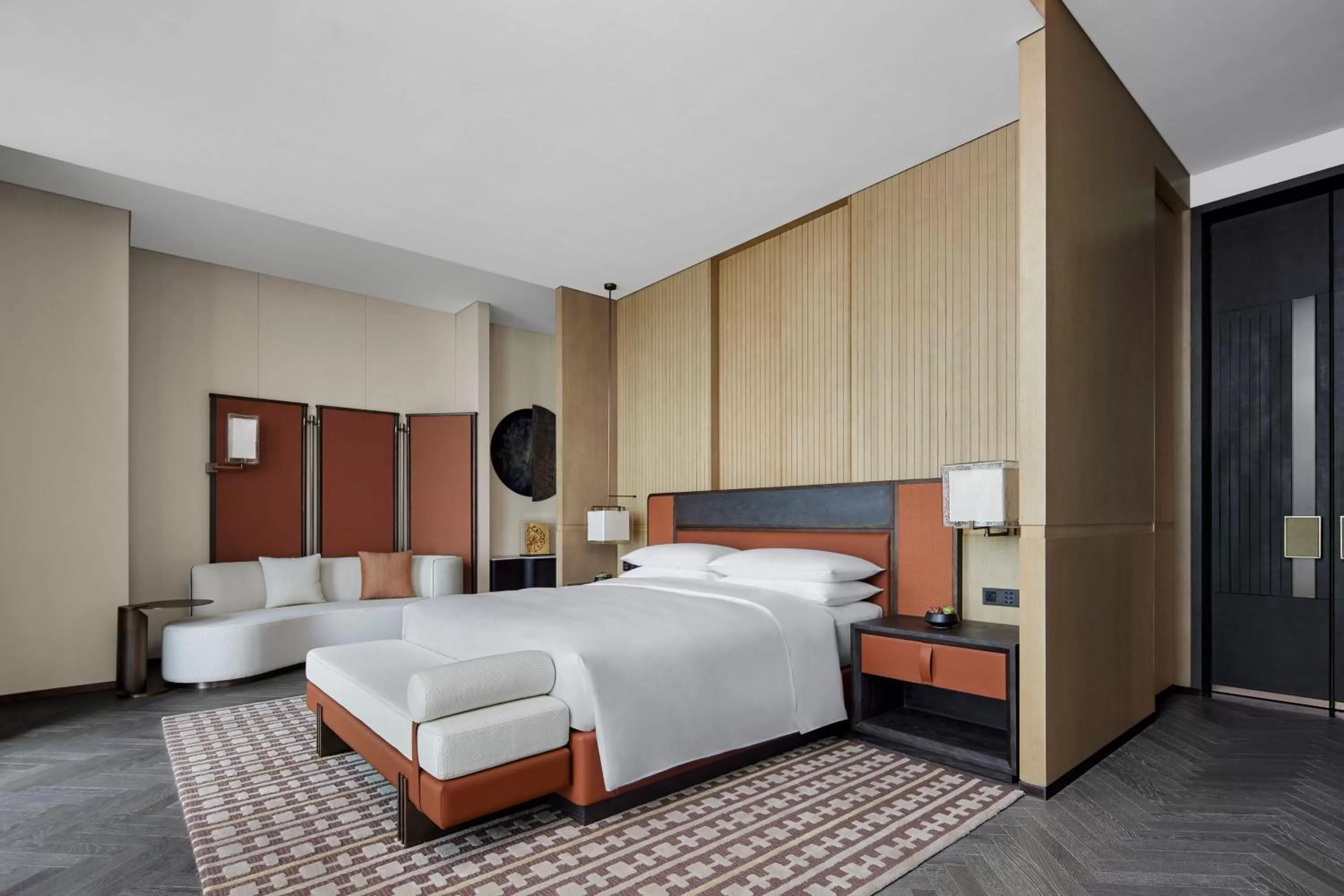 Lounge or bar, Bed in Nantong Marriott Hotel