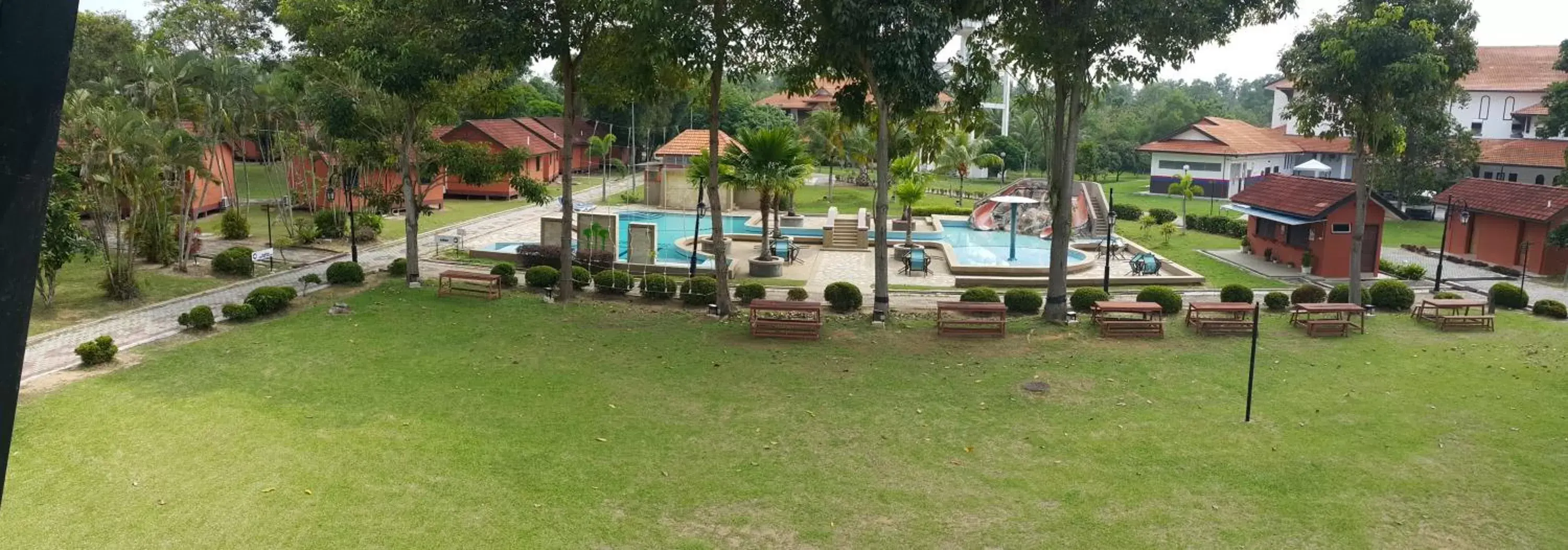 Garden view in De Palma Resort Kuala Selangor