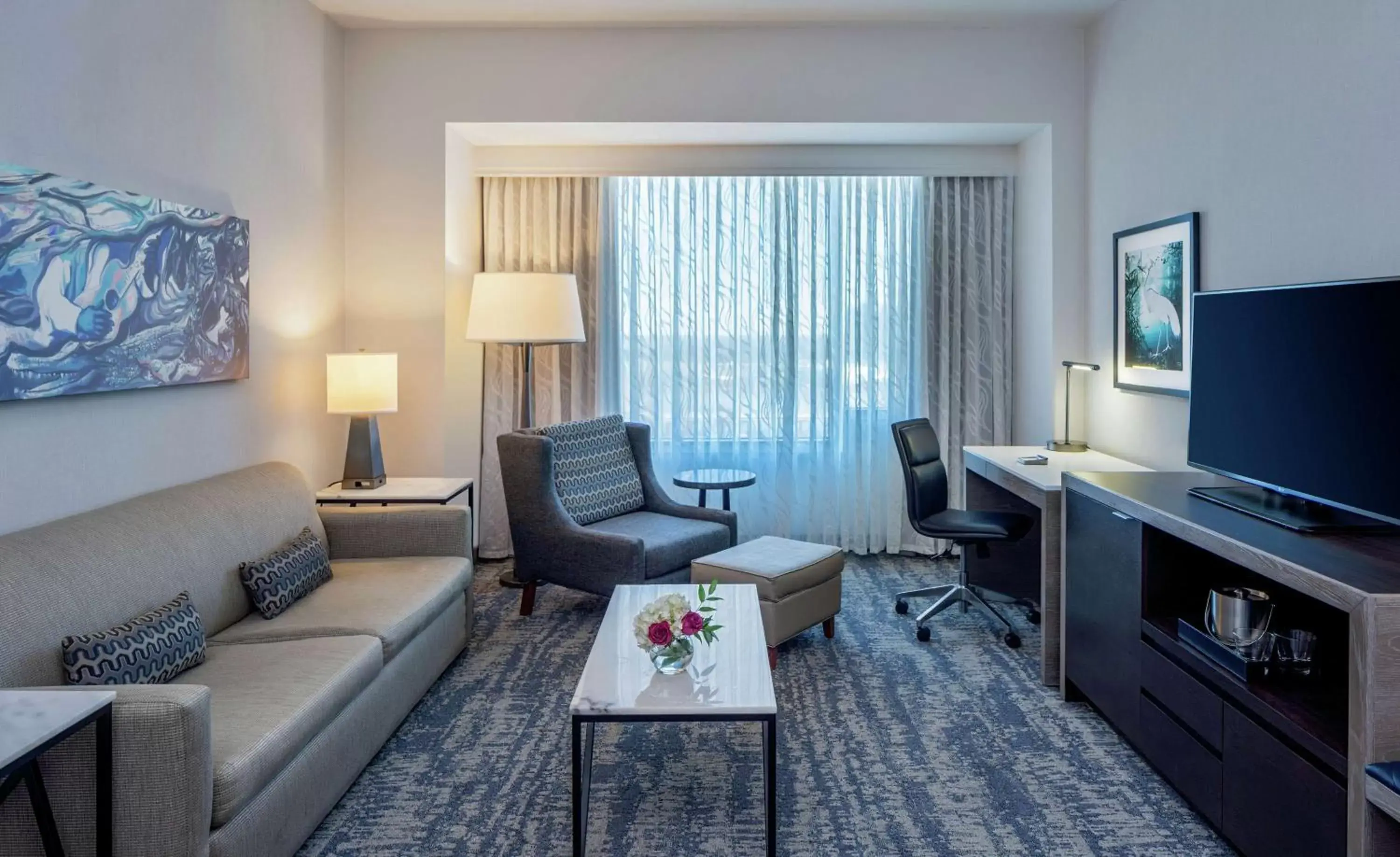 Bedroom, Seating Area in Hilton Shreveport